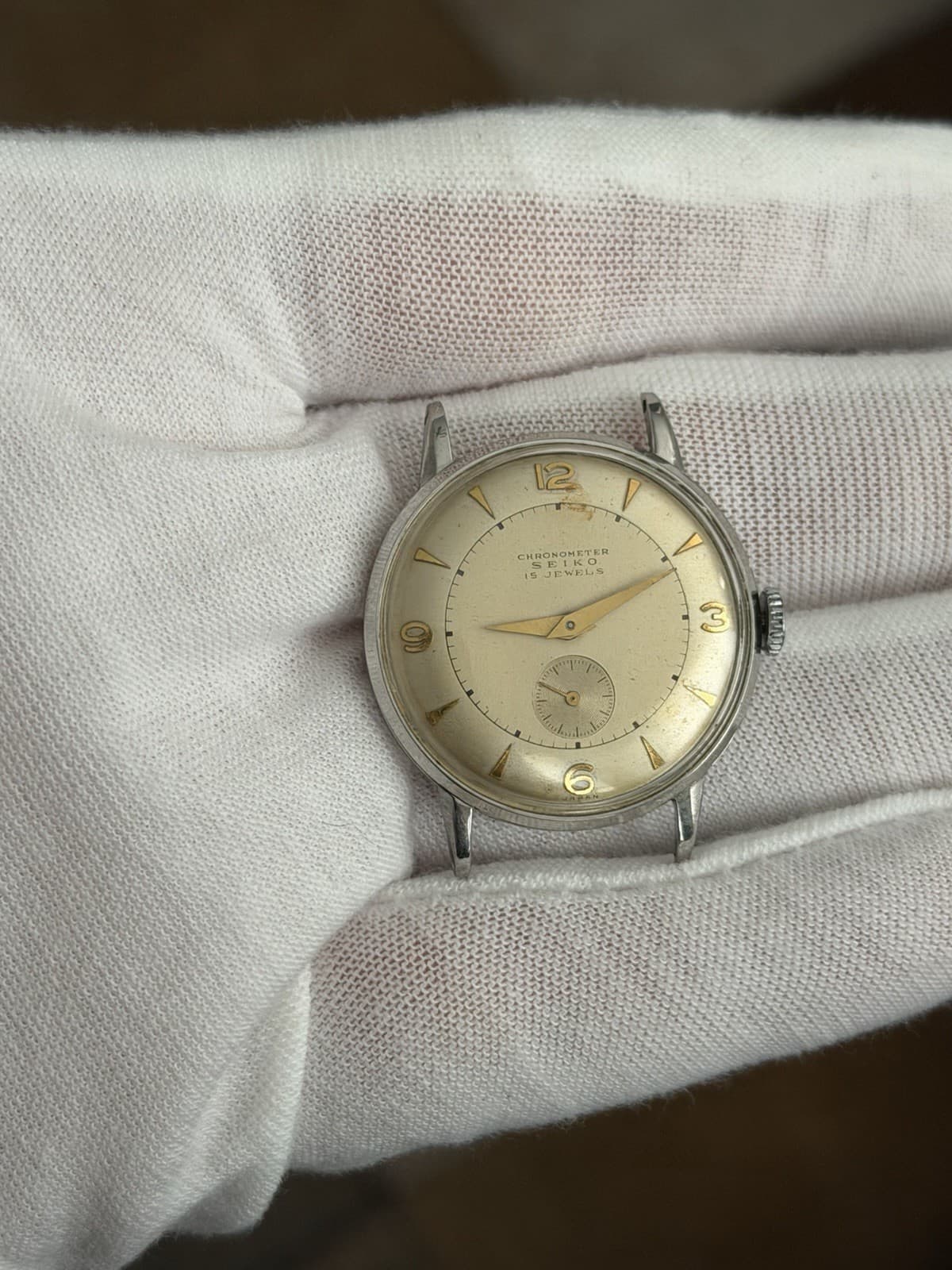 Rare Vintage Seiko Chronometer 8030 Men’s 15J Classic Dress Sports Watch JDM 50s