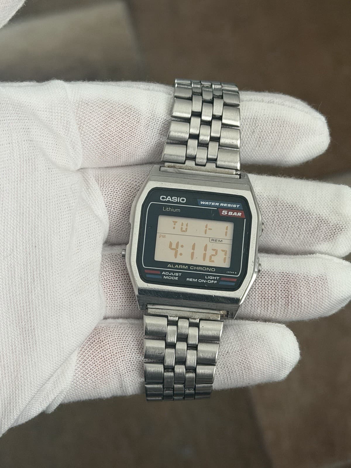 Rare Vintage Casio W-38 Men’s Digital Sports Watch Module 549 JDM 1980s - Image 1