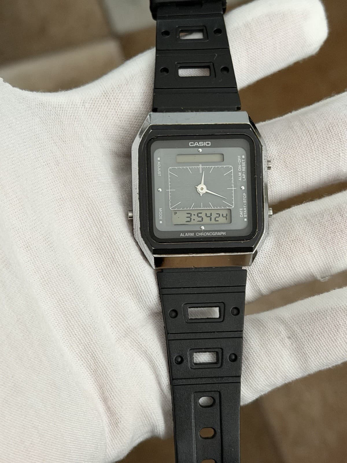 Rare Vintage Casio AQ-101 Men’s Ana-Digi Sports Watch JDM 1980s Module 302 - Image 1