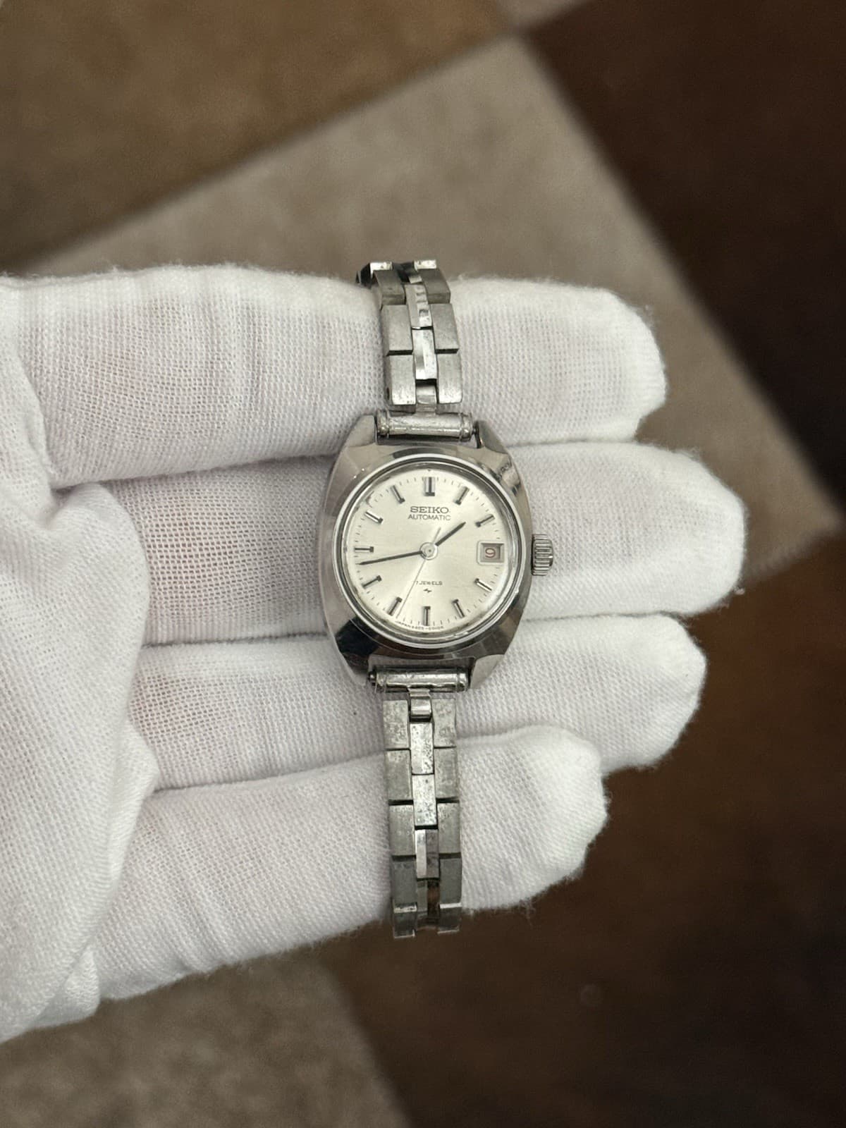 Rare Vintage Seiko Automatic 2205-0050 Ladies 17J Bracelet Watch JDM 1970s - Image 1