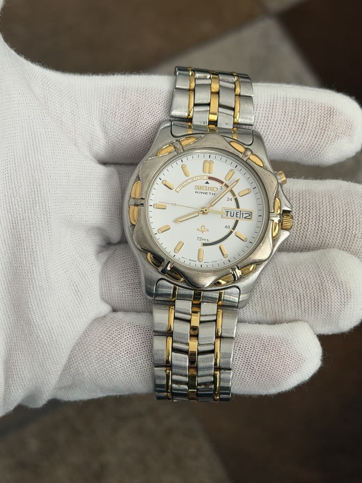 Rare Vintage Seiko Kinetic 5M23-6B70 Men’s Automatic Sports Dress Watch JDM 90s - Image 1