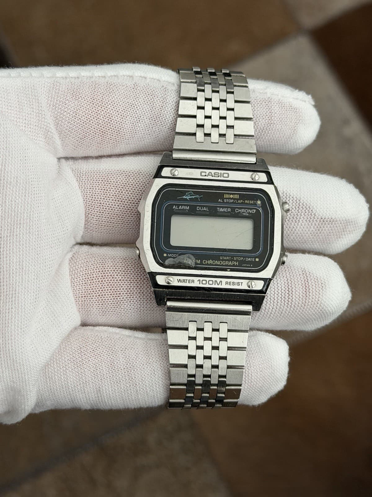 Rare Vintage Casio Marlin WS-730 Alarm Chronograph Digital Sports Watch JDM 80s - Image 1