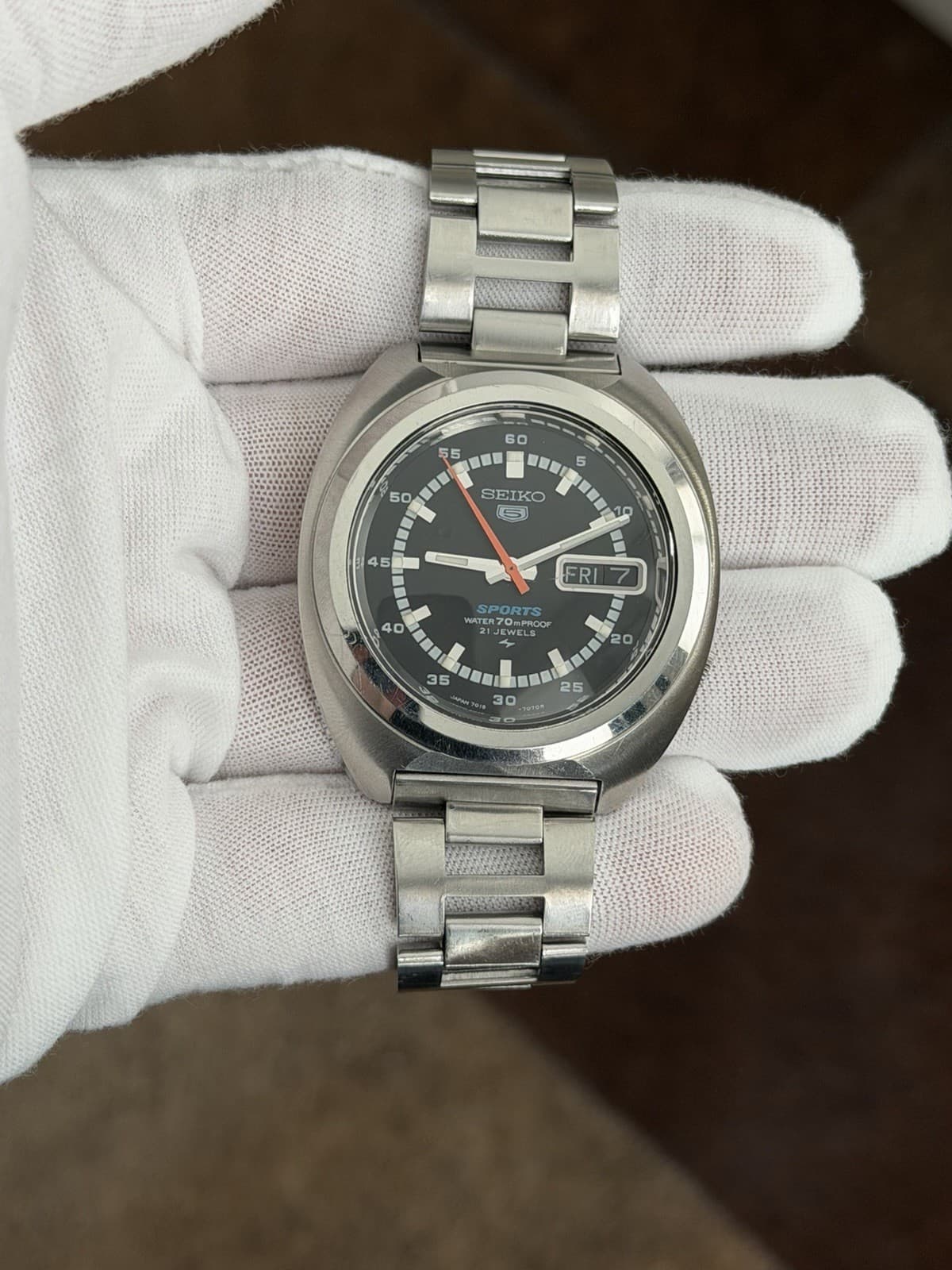 Seiko 5 Sports 7019-7050 Men’s Vintage Automatic Classic Sports Watch JDM 1970s