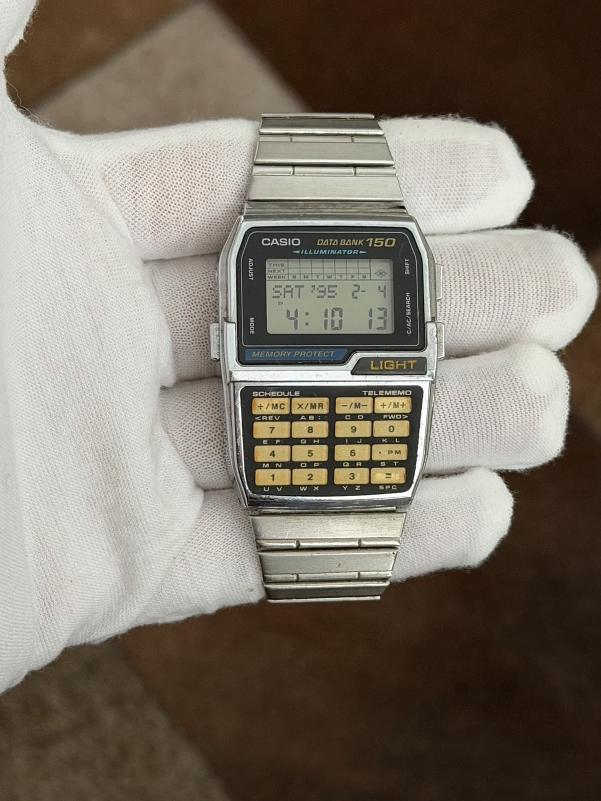 Rare Vintage Casio Data Bank DBC-1500 Men’s Calculator Digital Watch JDM 1990s - Image 1