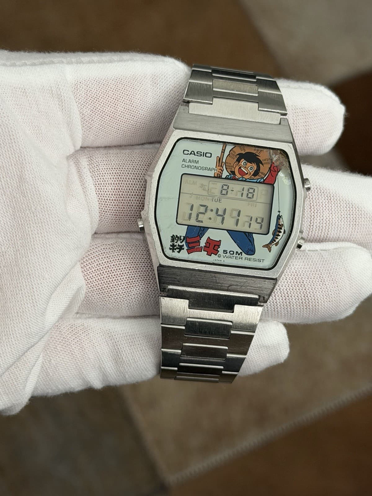 Casio W-30 Sanpei Fisherman Vintage Digital Watch JDM 1980s Module 152