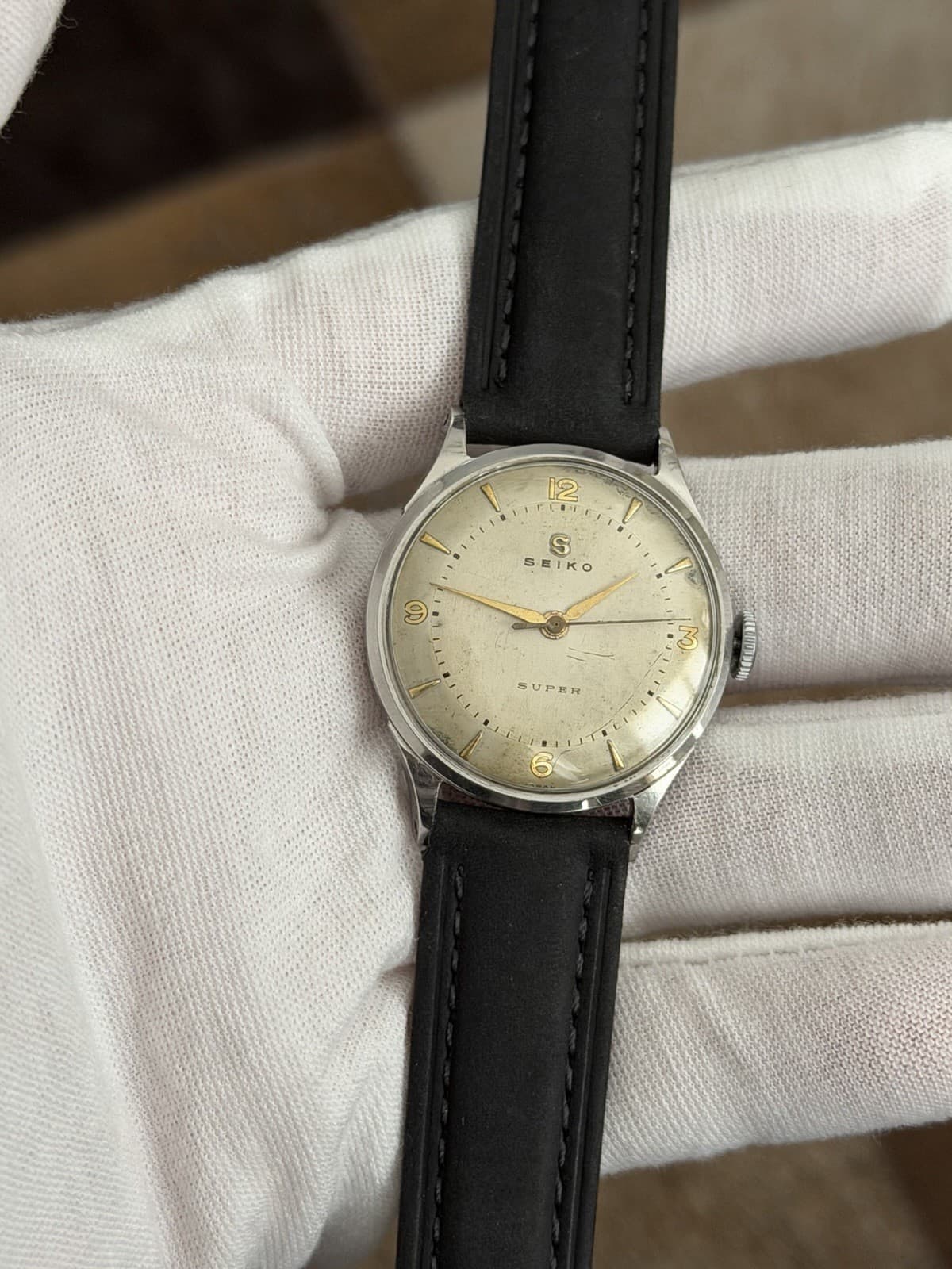 Rare Vintage Seiko Super 1747 Men’s Manual Classic Dress Watch JDM 1950s
