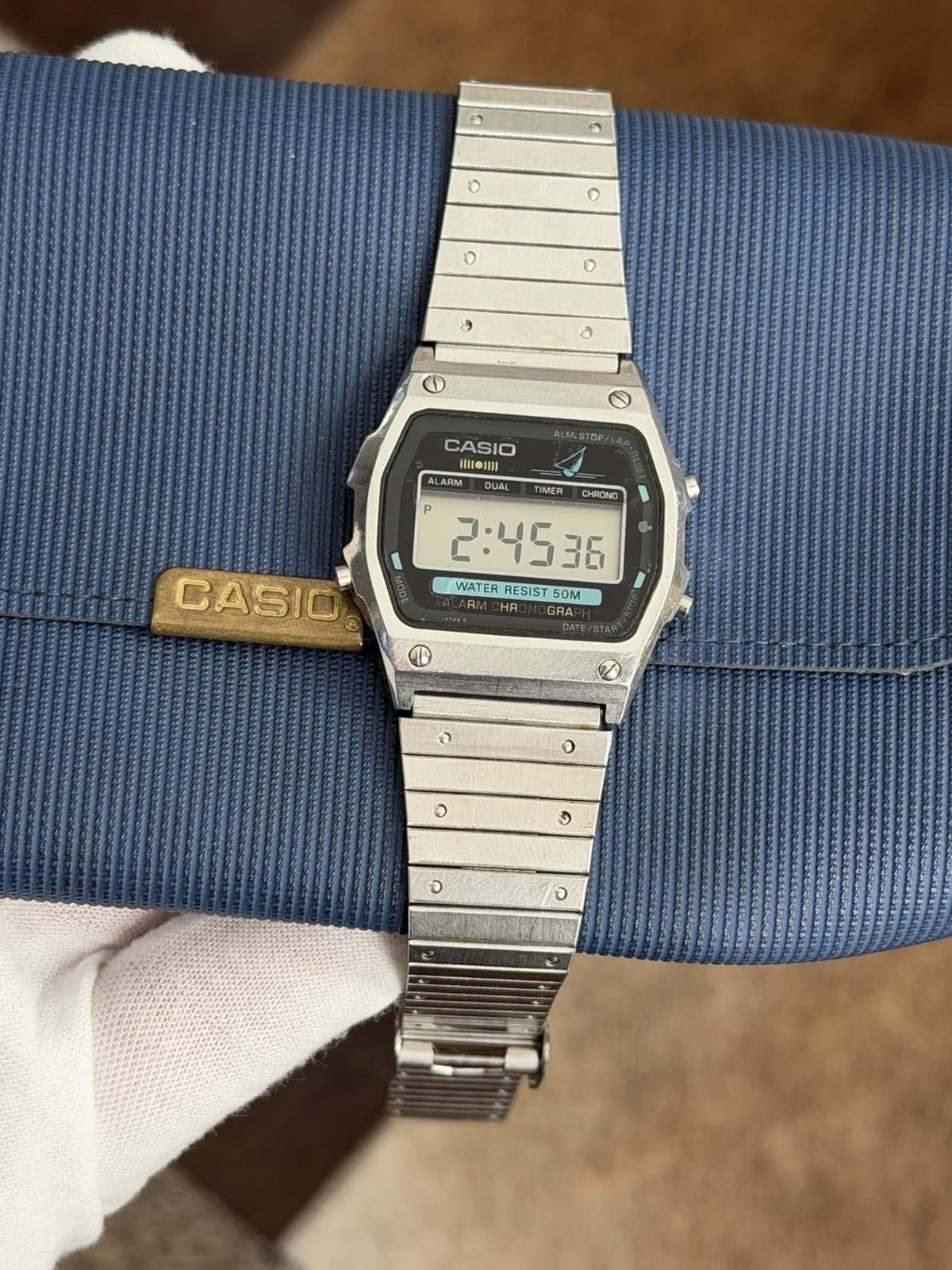 Rare Vintage Casio Sailboat WS-70 Alarm Chronograph Digital Sports Watch JDM 80s - Image 1