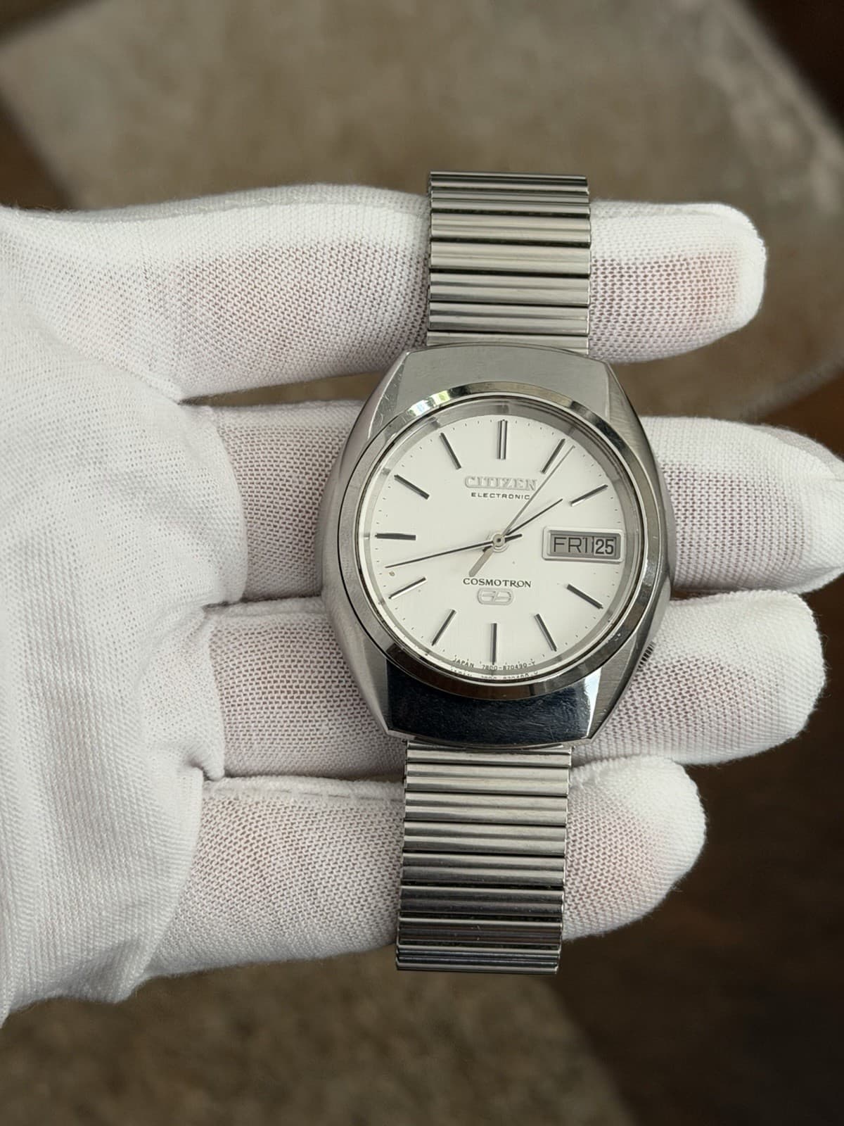 Rare Vintage Citizen Cosmotron 7804 Men’s Classic Quartz Dress Watch JDM 1970s - Image 1