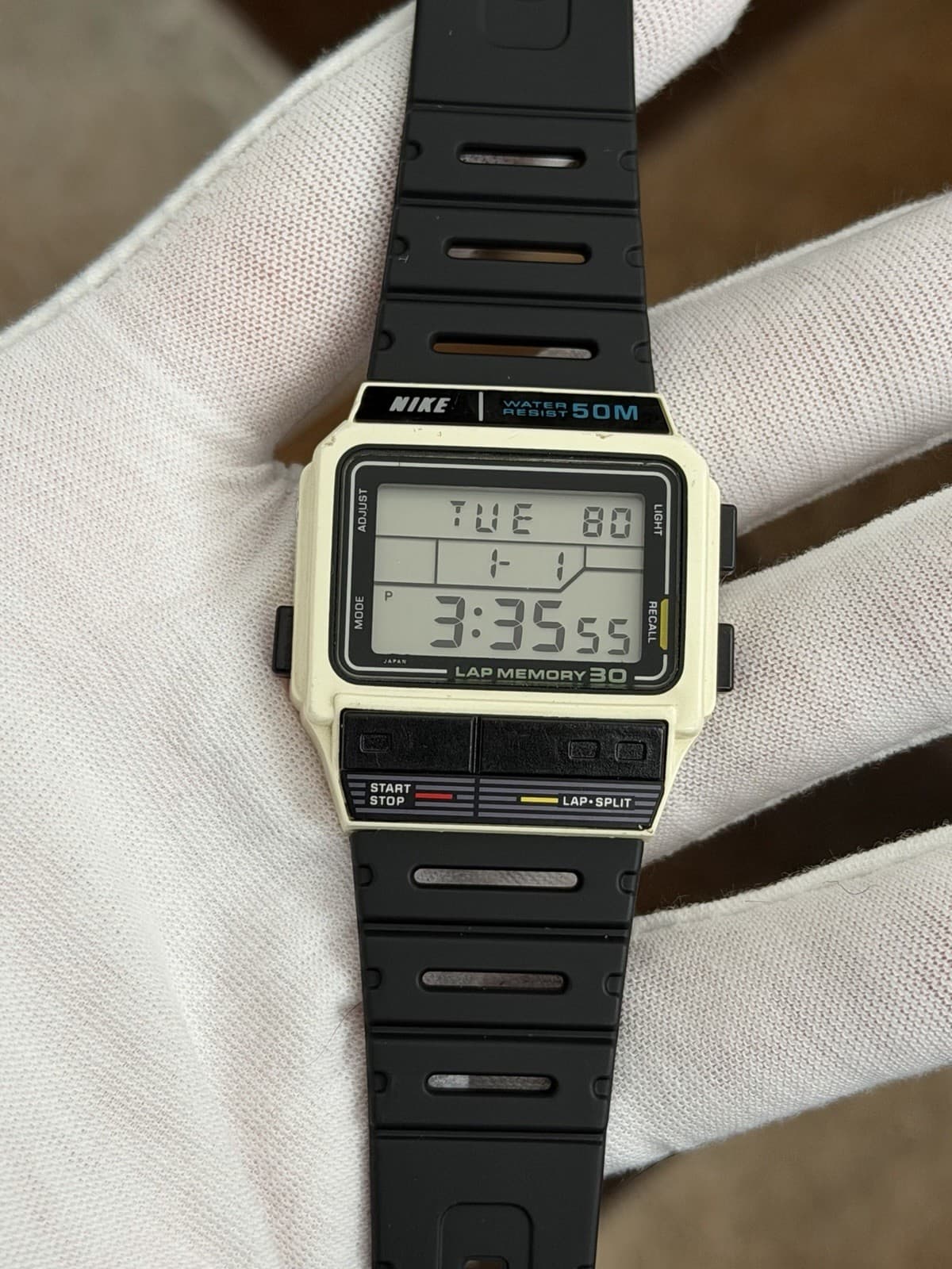 Rare Vintage Casio Nike SDB-300W Men’s Digital Sports Watch JDM 1980s Module 503 - Image 1
