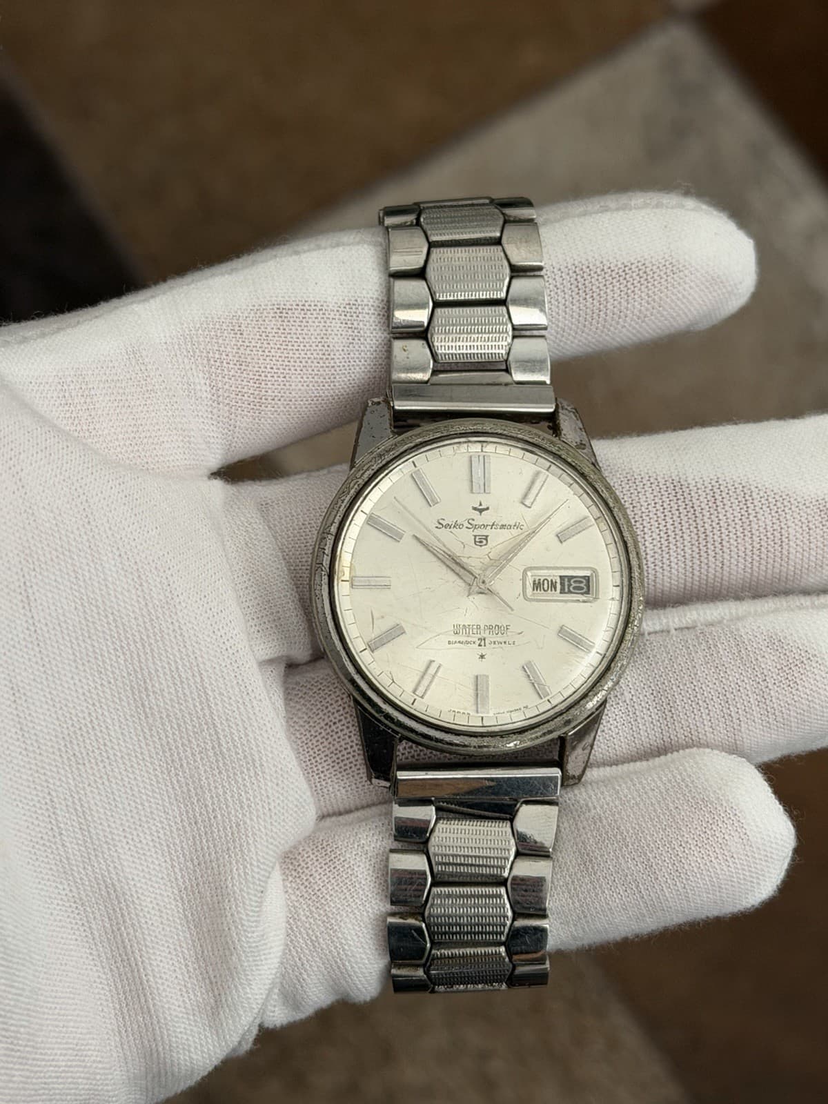 Rare Vintage Seiko 5 Sportsmatic 6619-8970 Men’s 21J Dress Sports Watch JDM 60s