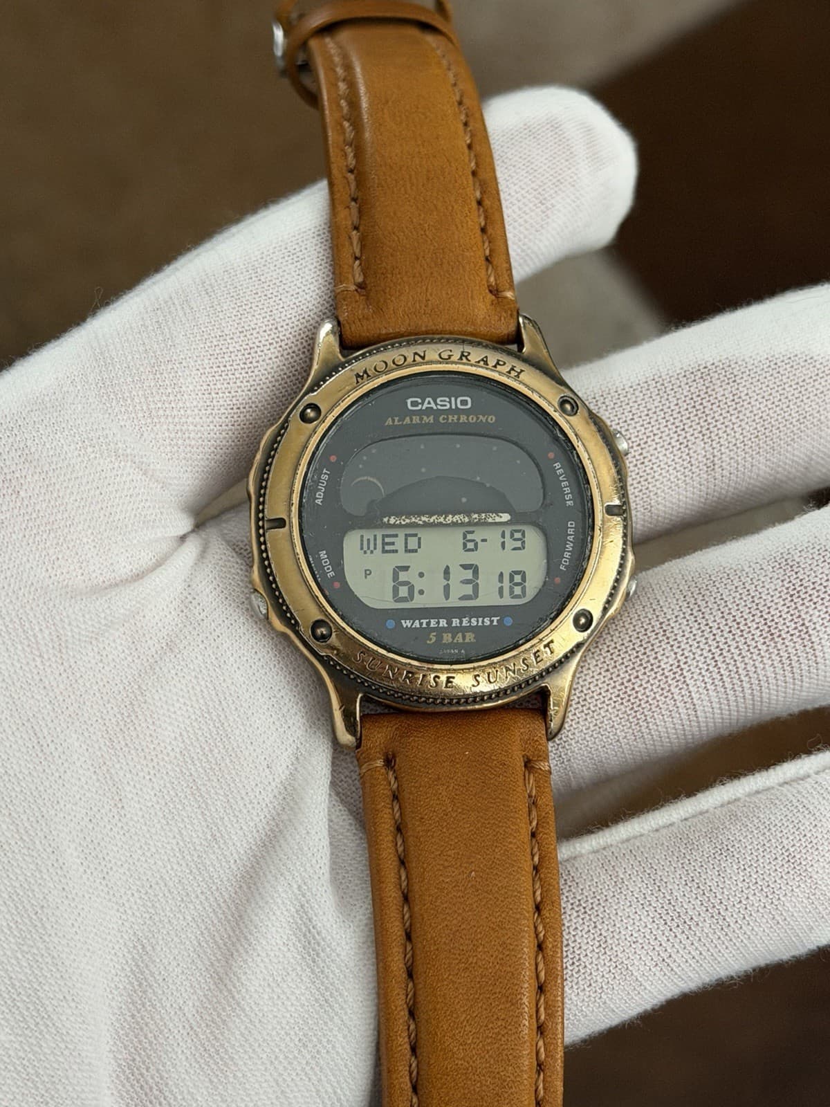 Rare Vintage Casio Moon Graph GMW-62 Men’s Digital Sports Watch JDM 1980s