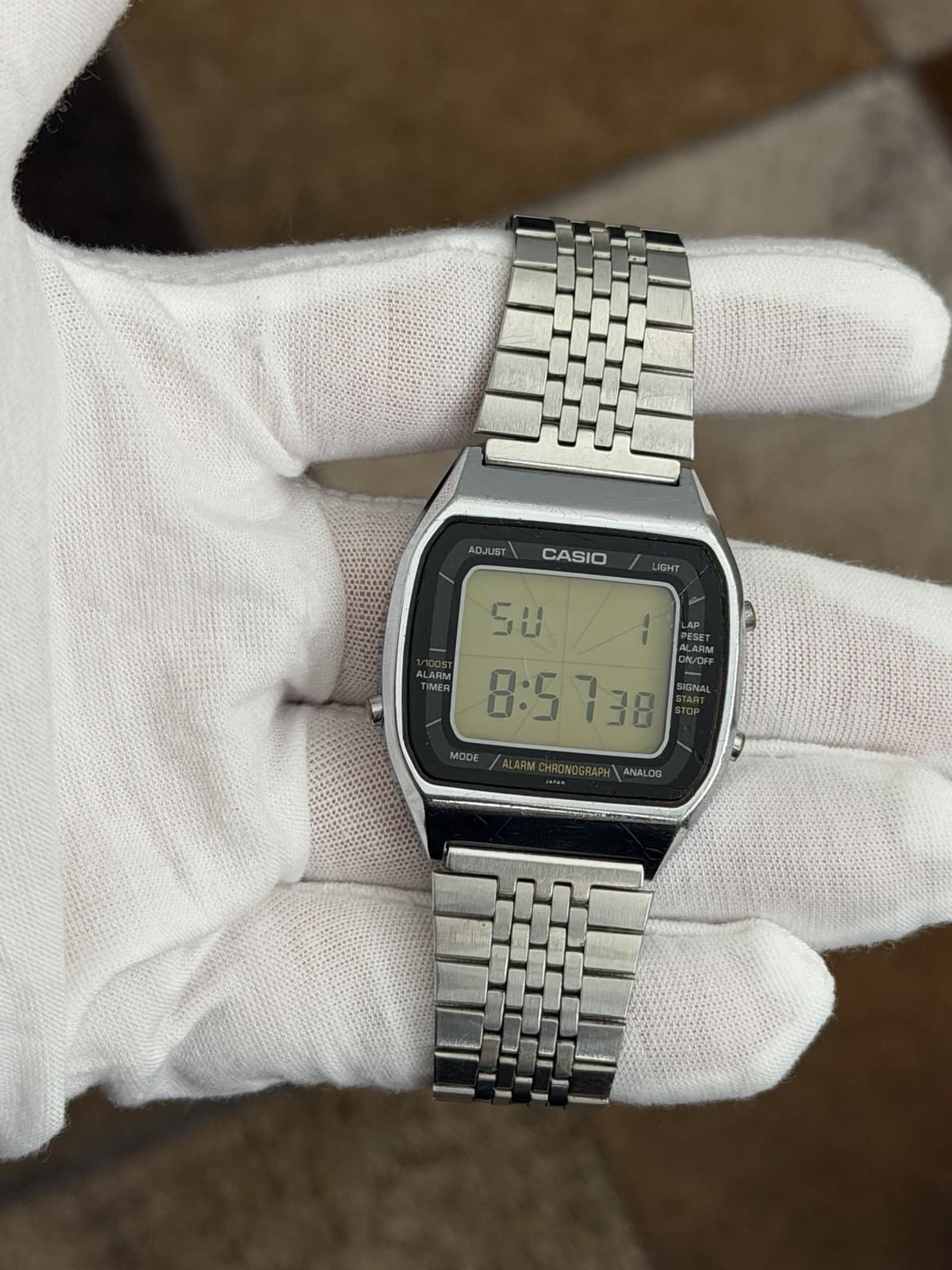 Casio A201 “Blue Thunder” Men’s Vintage Digital Sports Watch Module 103 JDM 80s