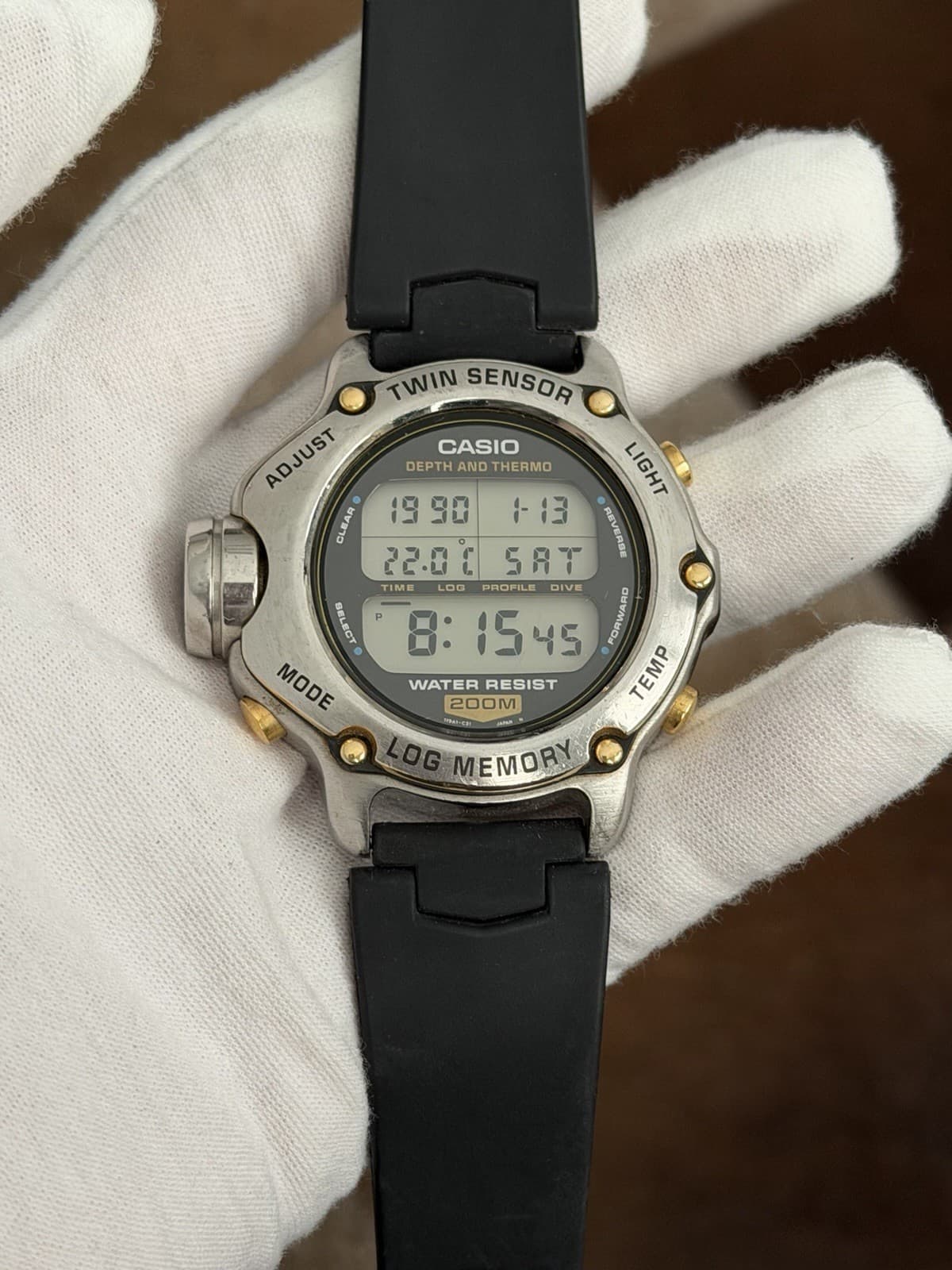 Rare Vintage Casio DEP-600 Men’s Twin Sensor Digital Diver’s Sport Watch JDM 90s - Image 1