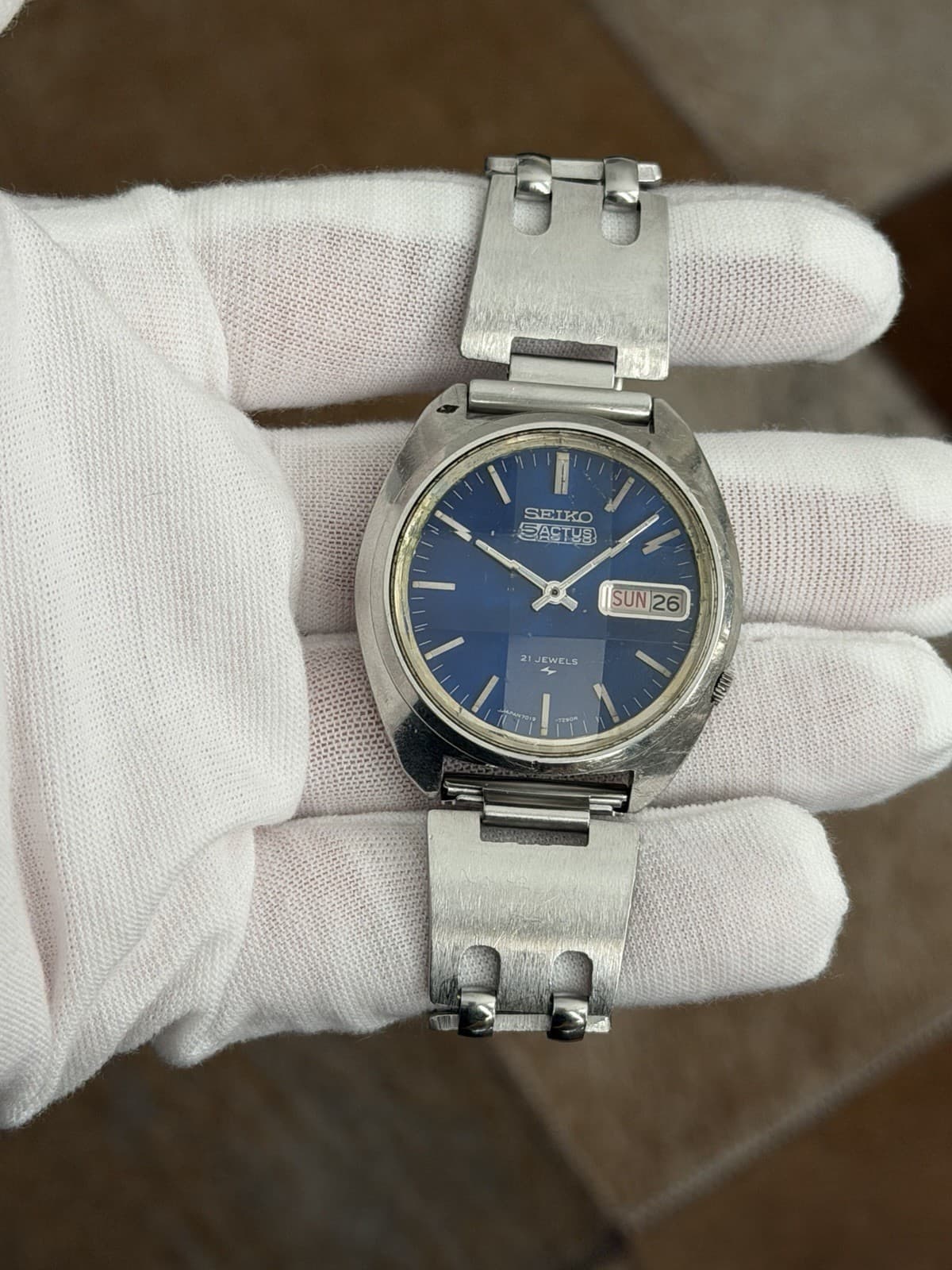 Rare Vintage Seiko 5 Actus 7019-7210 Men’s Automatic Dress Sports Watch JDM 70s