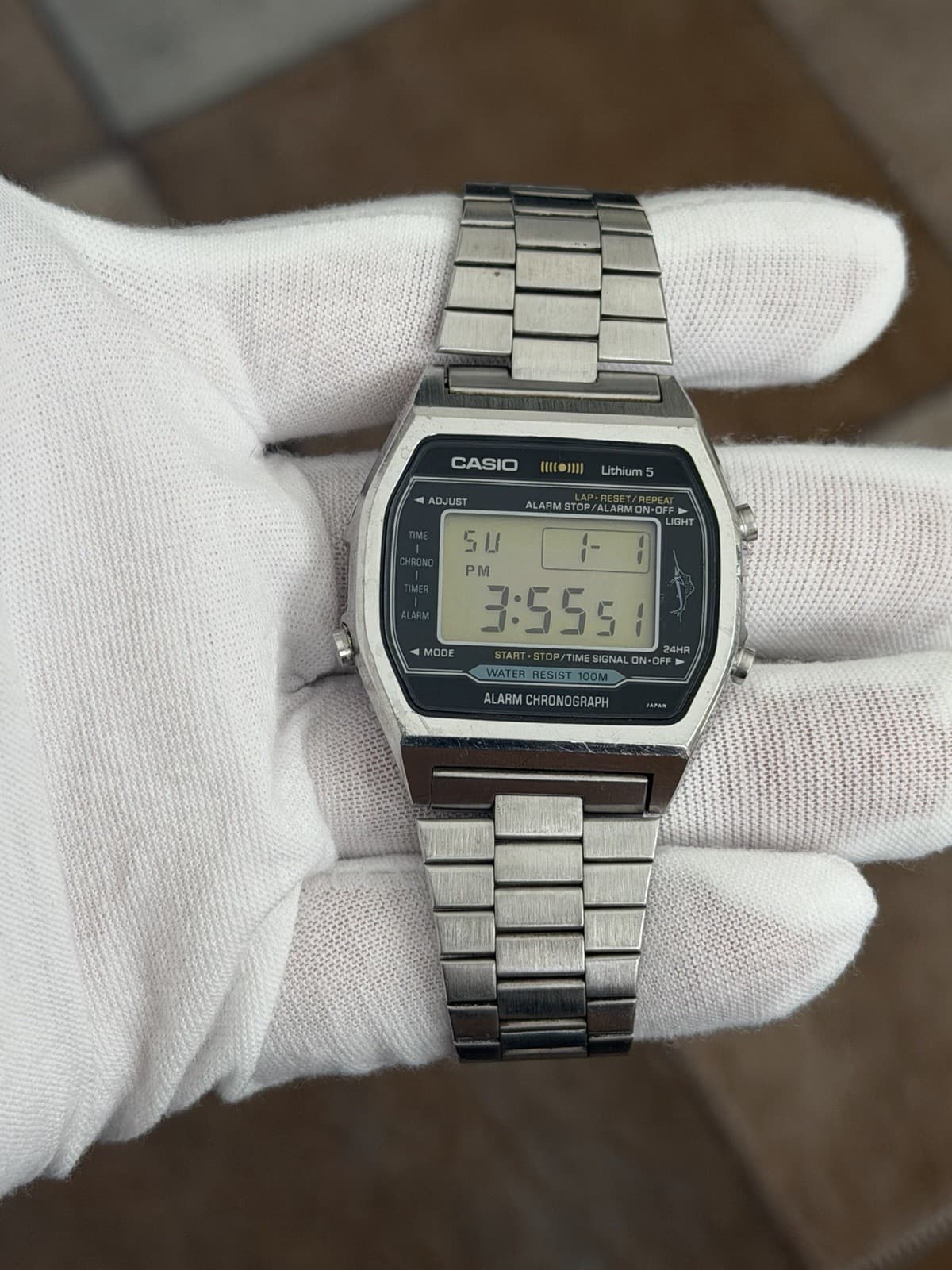 Rare Vintage Casio Marlin H101 Men’s Digital Sports Watch Module 106 JDM 1980s - Image 1