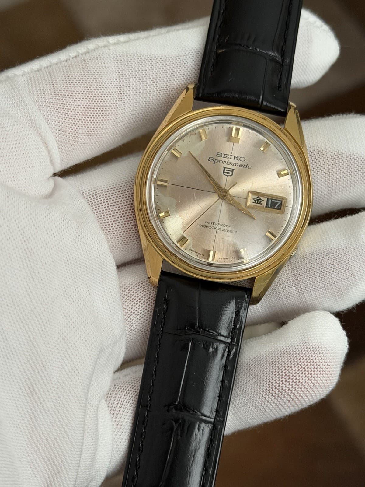 Rare Vintage Seiko 5 Sportsmatic 6619-8090 Men’s Automatic Dress Watch JDM 1960s