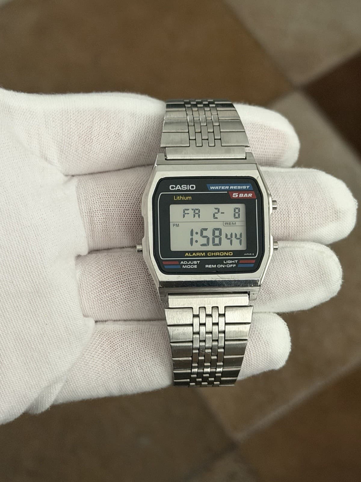 Rare Vintage Casio W-38 Men’s Digital Sports Watch Module 549 JDM 1980s - Image 1