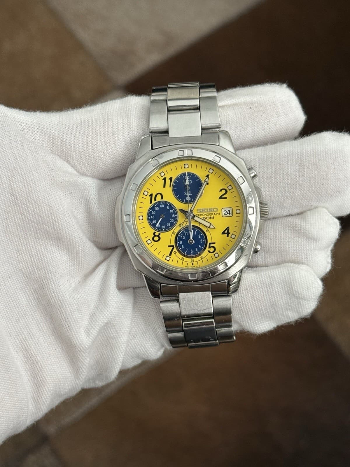 Rare Vintage Seiko 7T92-0CA0 Men’s Chronograph Sports Watch JDM 1990s - Image 1