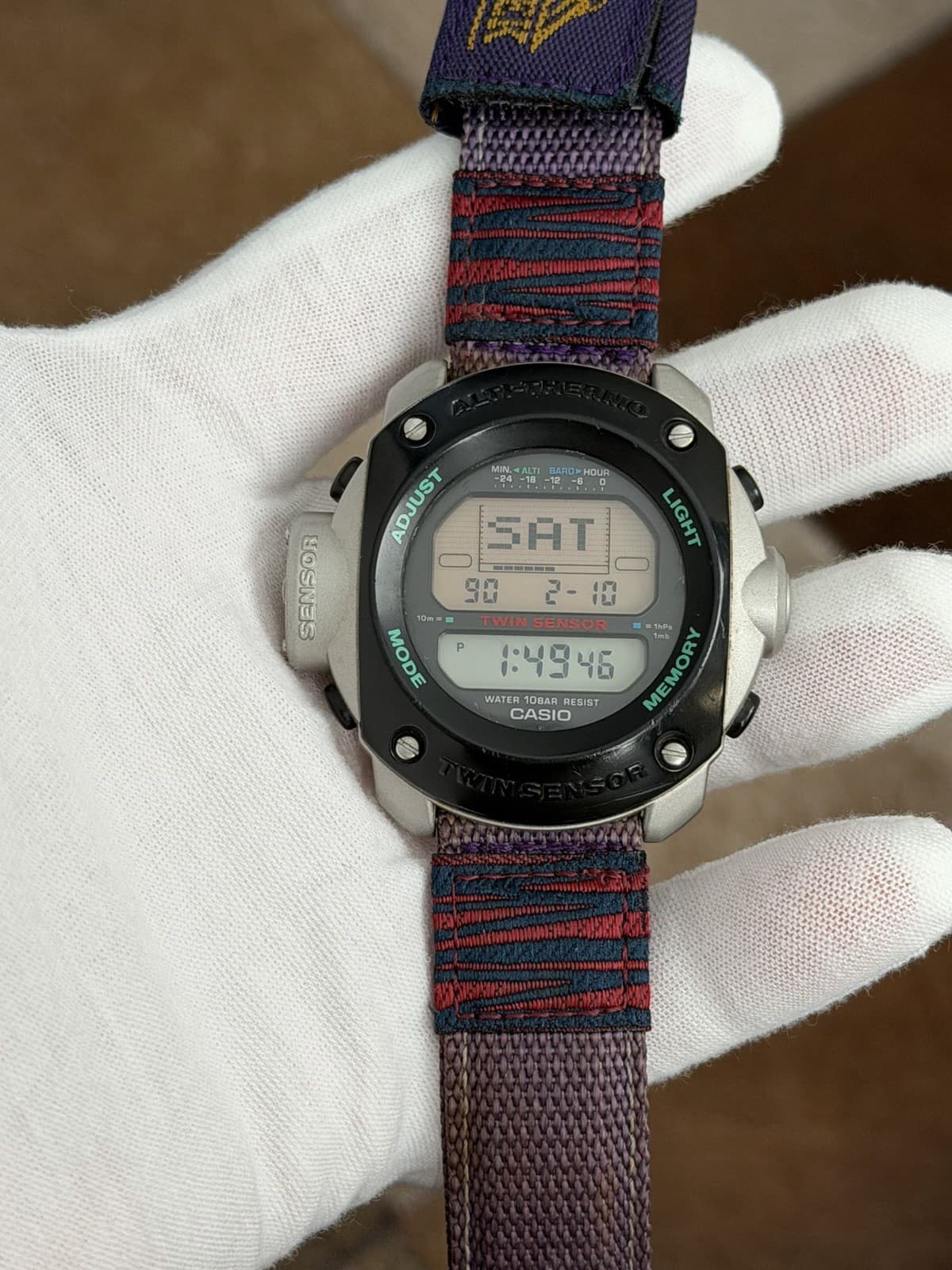 Rare Vintage Casio Pro Trek DPX-400 Alti-Thermo Digital Sports Watch JDM 1990s - Image 1