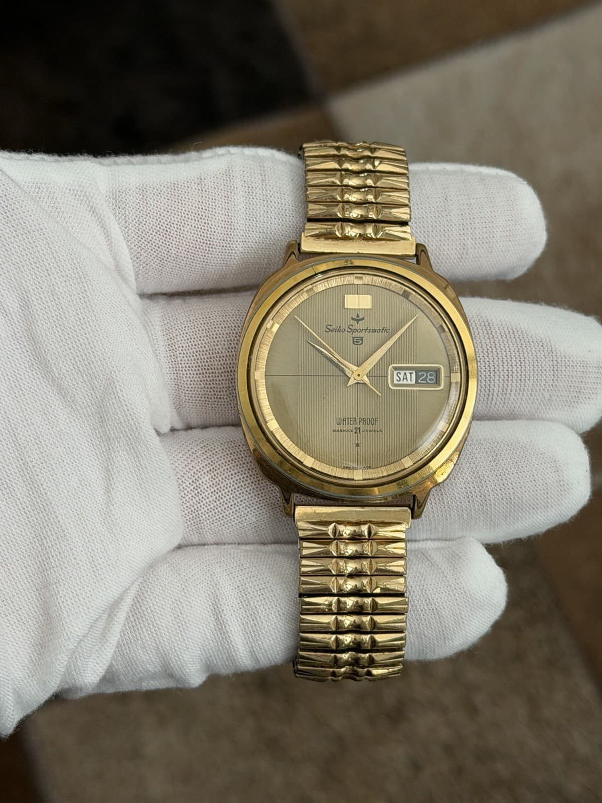 Rare Vintage Seiko 5 Sportsmatic 13081 Men’s 21J Automatic Dress Watch JDM 1960s
