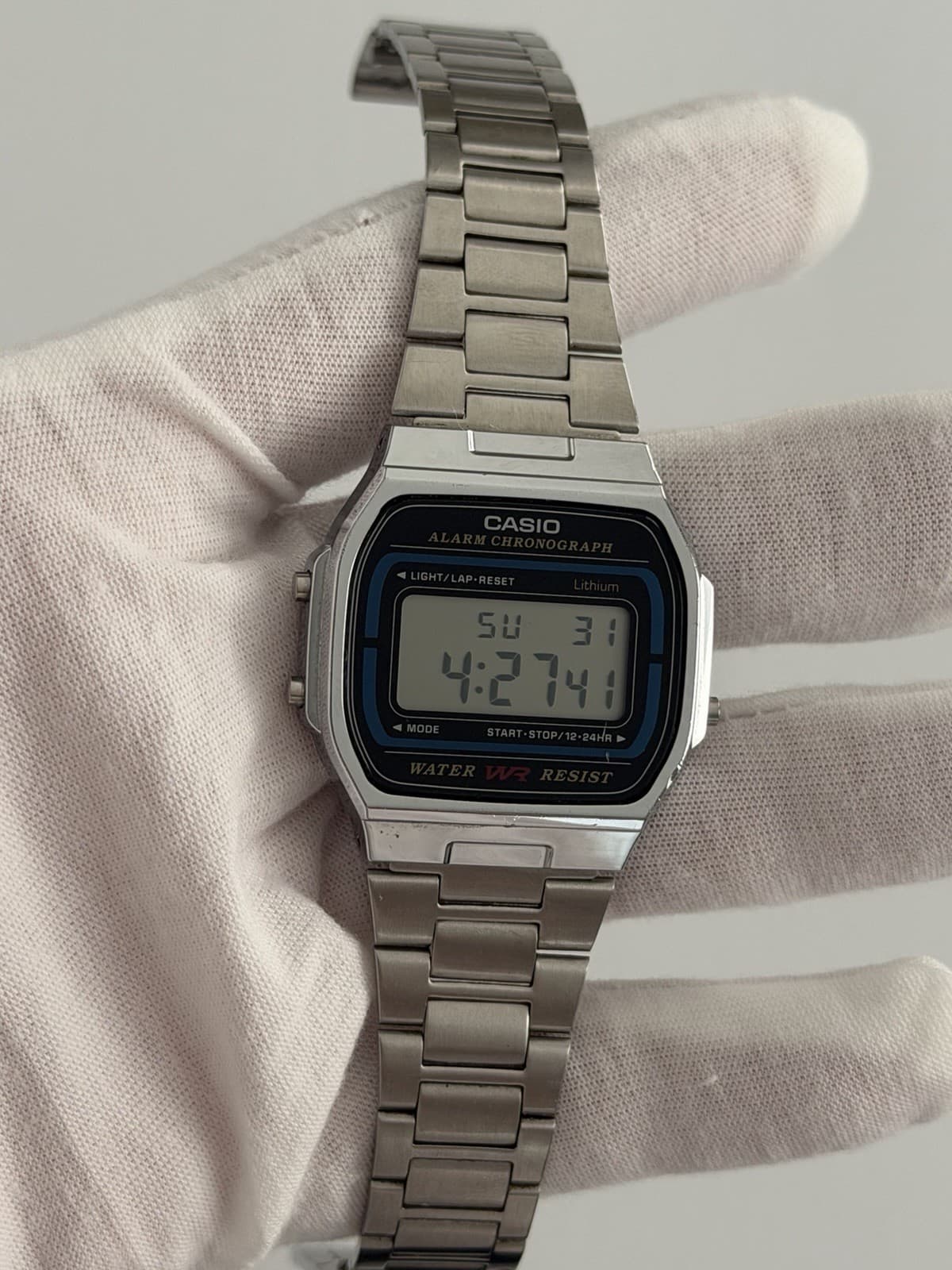 Casio A164W Men’s Vintage Digital Alarm Chronograph Sports Watch JDM 1990s