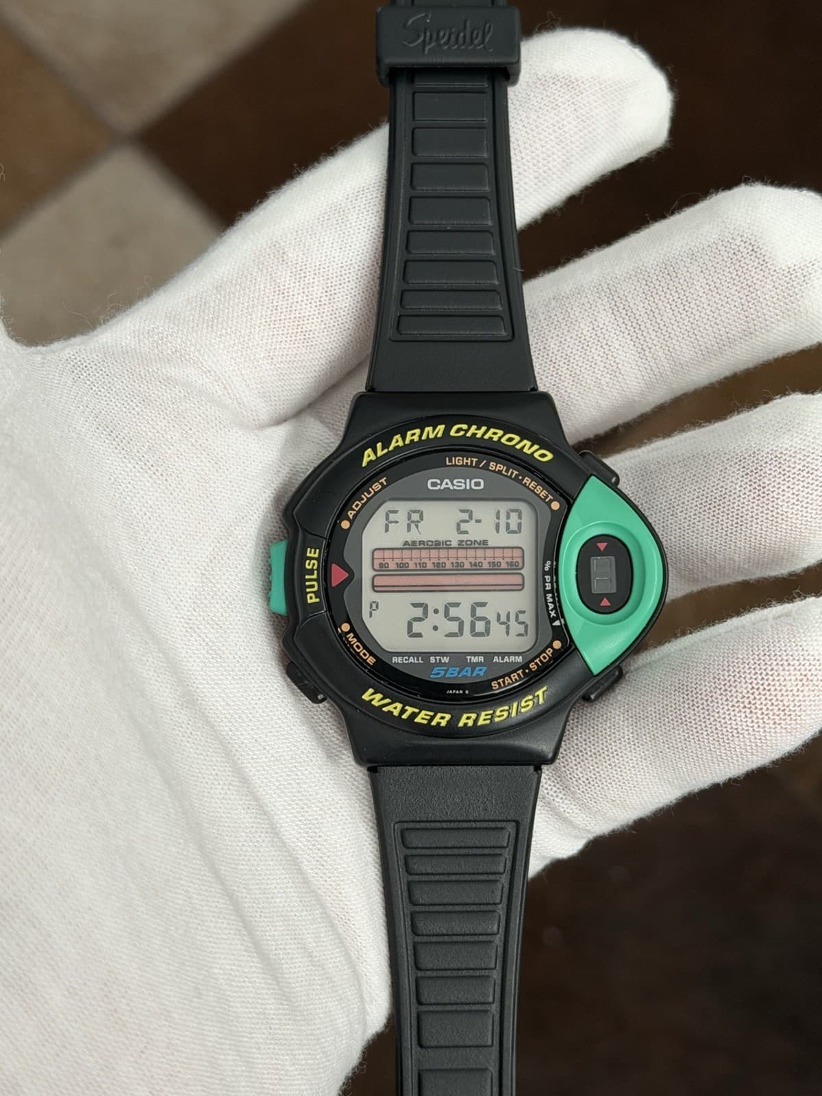 Rare Vintage Casio JP-200W Aerobic Pulse Monitor Men’s Digital Sports Watch JDM - Image 1
