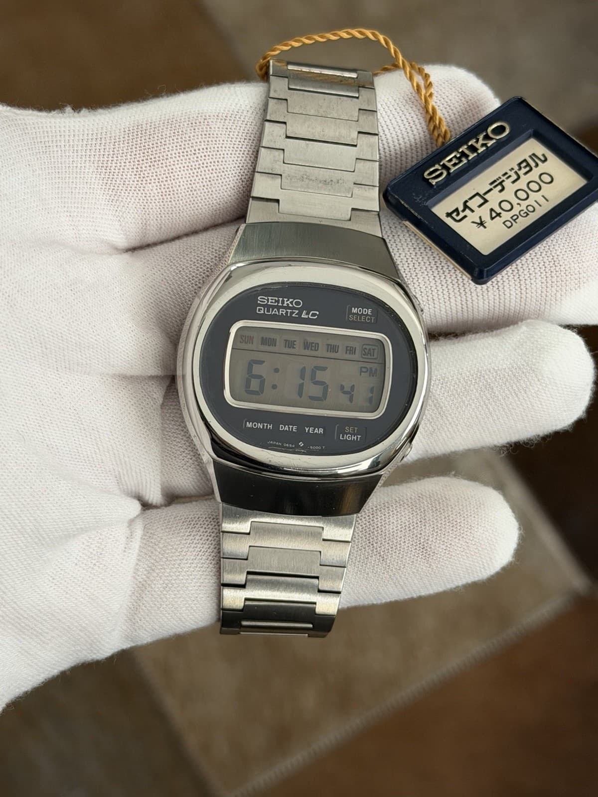 NOS Rare Vintage Seiko Quartz LC 0654-5000 Men’s Digital Sports Watch JDM 1970s - Image 1
