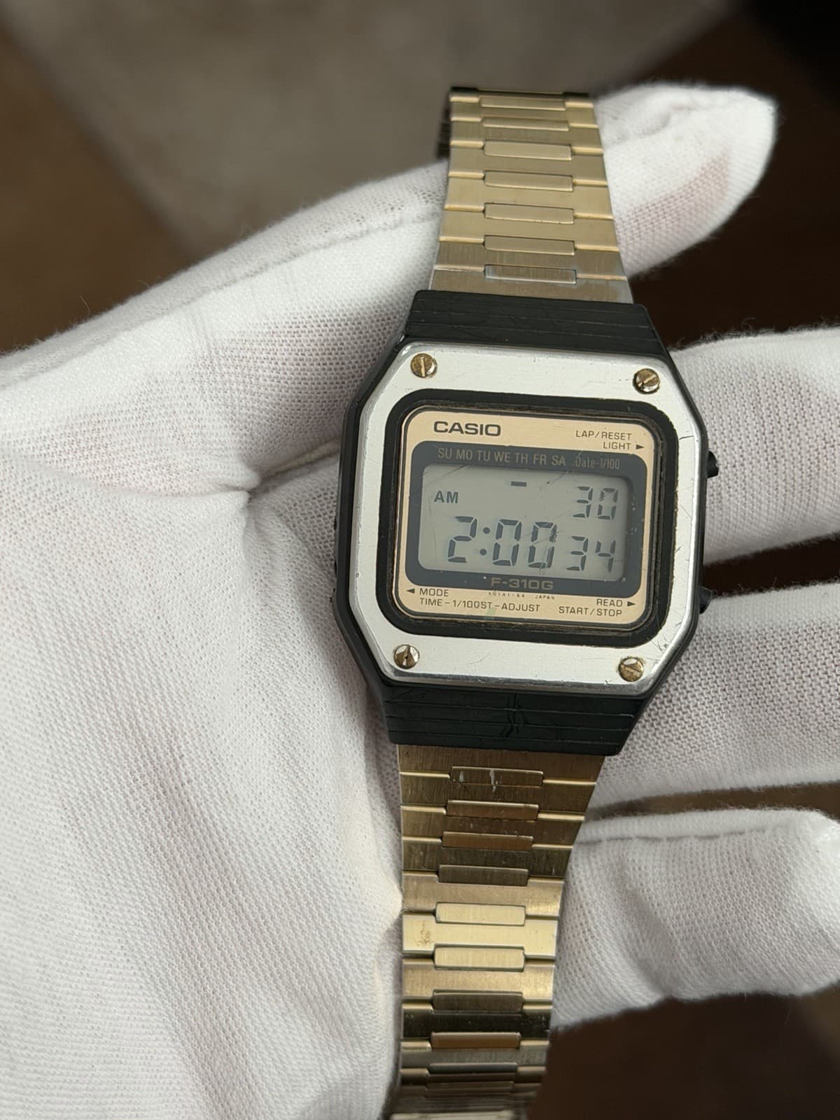 Rare Vintage Casio F-310G Men’s Digital Sports Watch JDM 1970s - Image 1