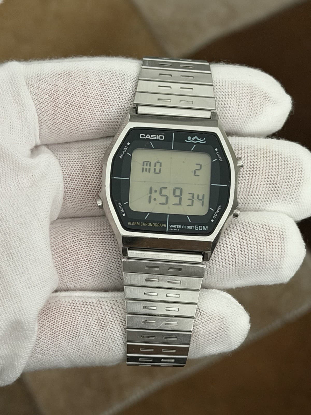 Rare Vintage Casio Swimmer AA-92W Men’s Digital Sports Watch JDM 1980s - Image 1