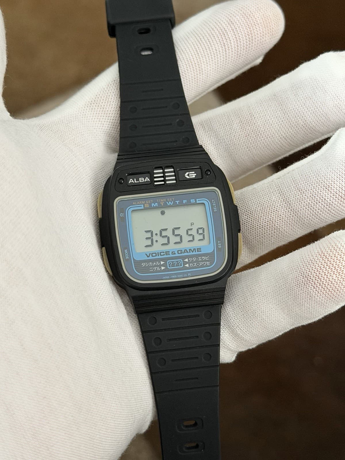 Rare Vintage Alba Voice & Game Y829-5000 Men’s Digital Sports Watch JDM 1980s - Image 1