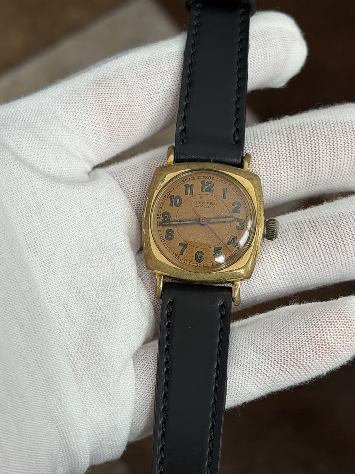 Vintage Rolex Oyster Lincoln Cushion WW2 Men’s Military Watch - Image 1