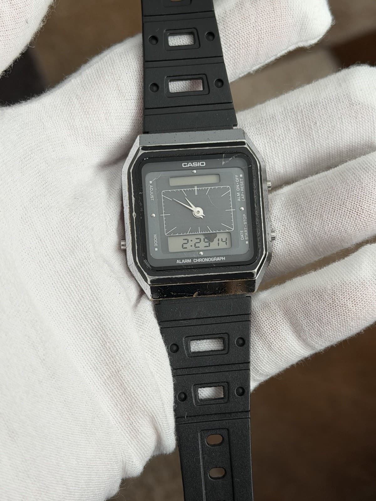 Rare Vintage Casio AQ-101 Men’s Ana-Digi Sports Watch JDM 1980s Module 302 - Image 1