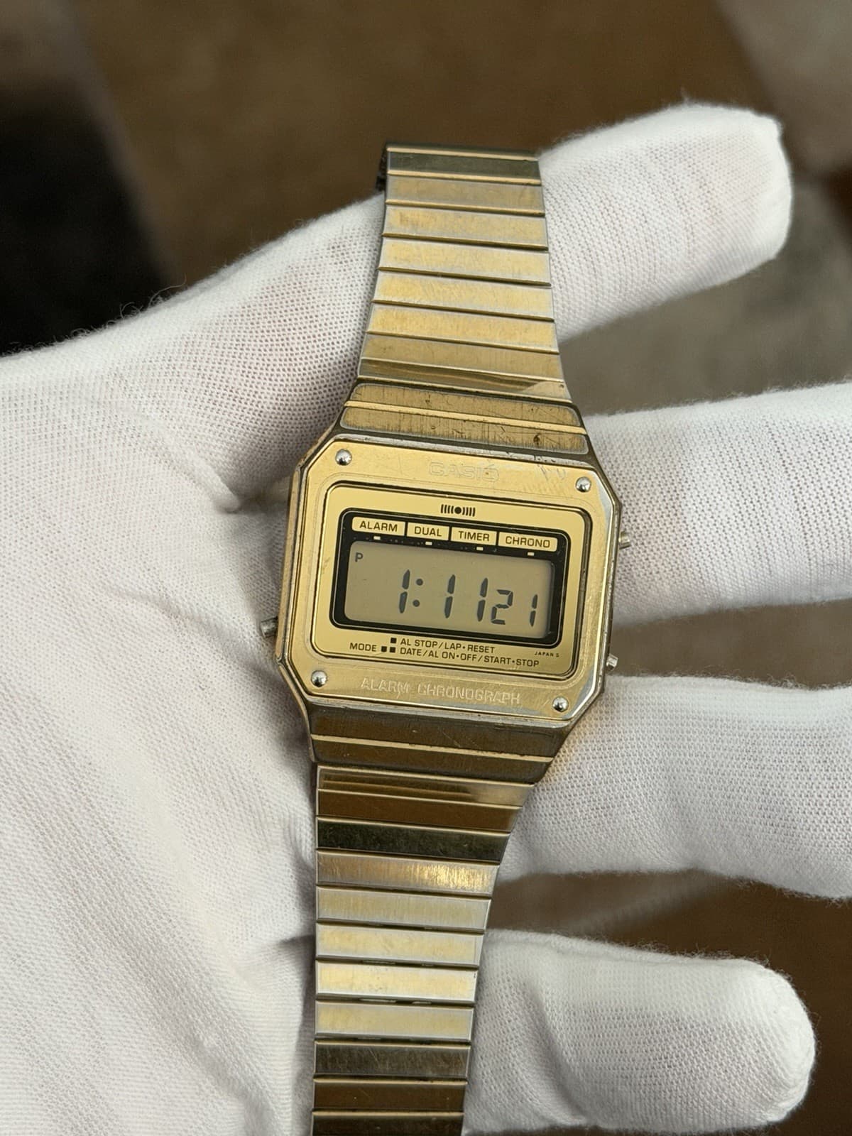 Casio SA-430G Alarm Chronograph Men’s Vintage Digital Dress Sports Watch JDM 80s