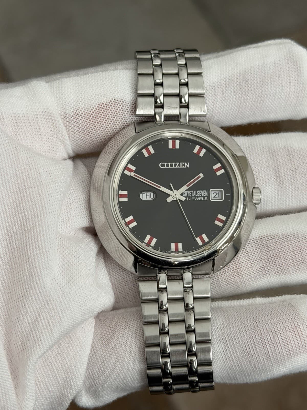 Rare Vintage Citizen Crystal Seven Classic 21J Automatic Men’s Watch JDM 1970s
