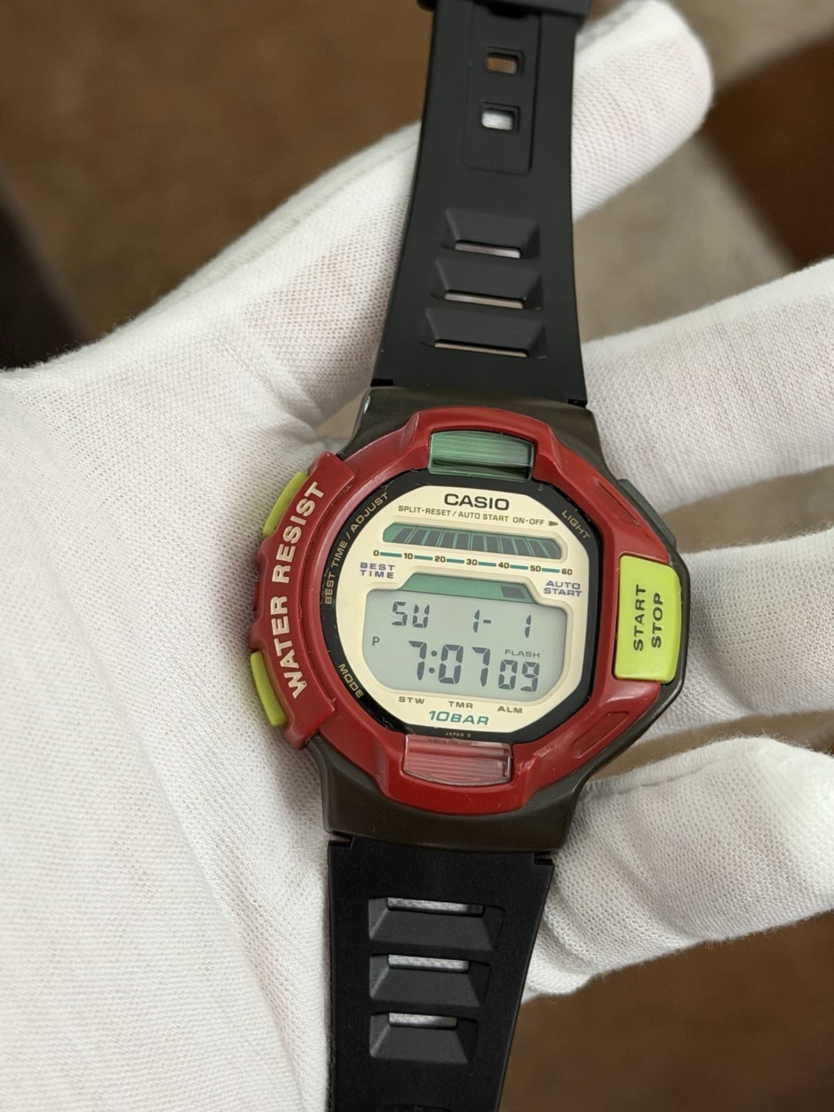 Rare Vintage Casio SKX-1300 Twin LED Men’s Digital Ski Sports Watch JDM 1980s - Image 1