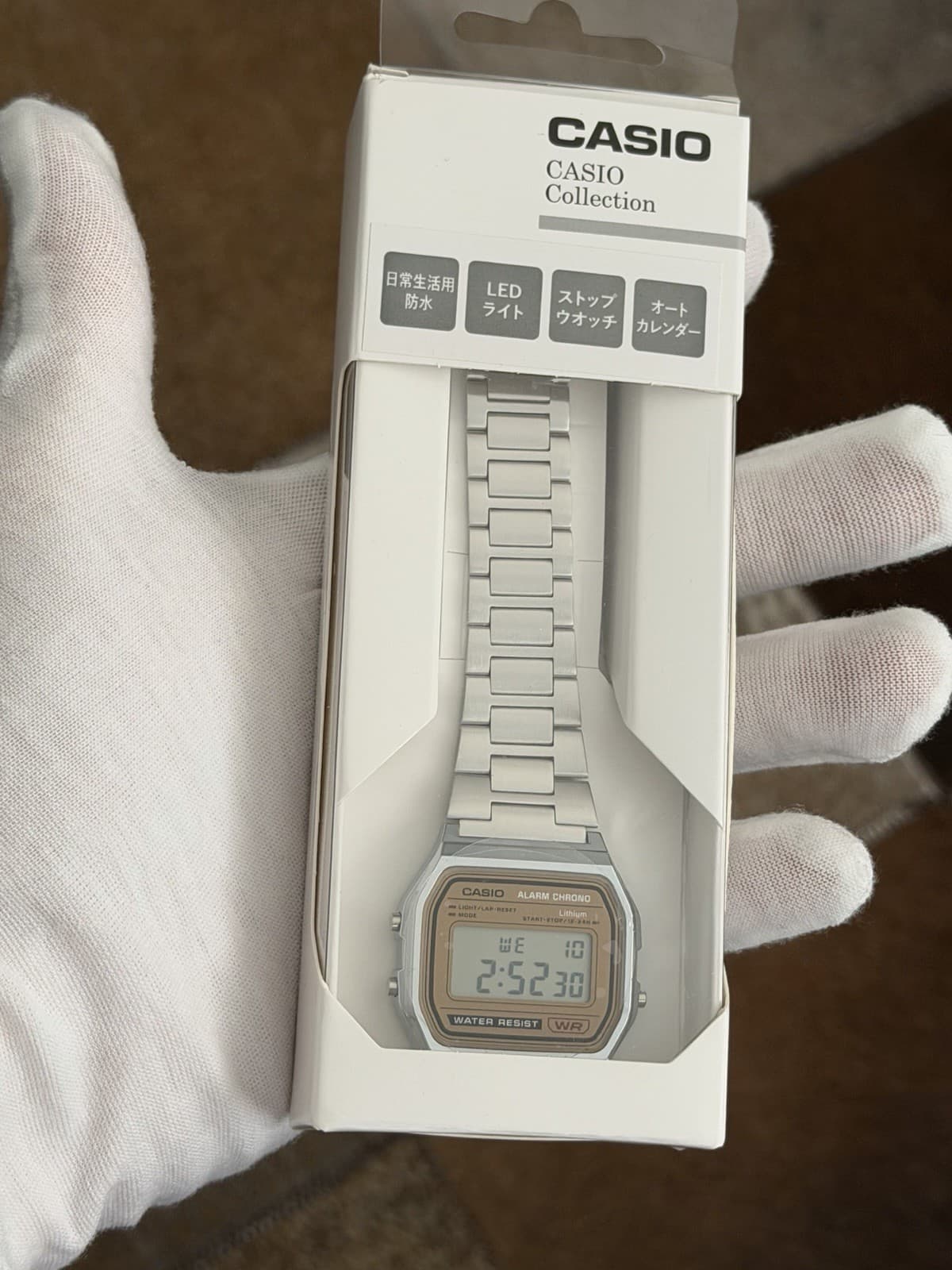 NOS Vintage Casio Alarm Chrono A158WE Digital Sports Watch JDM 1990s Module 593 - Image 1