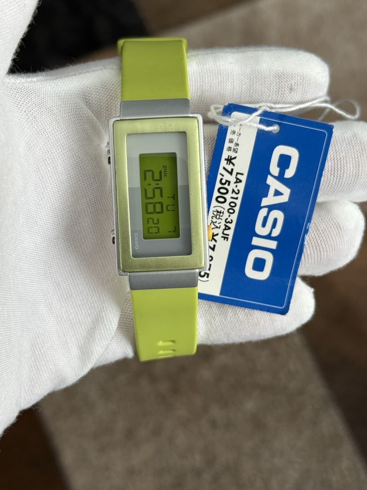 Rare Vintage Casio Futurist LA-2100 Digital Sports Watch JDM 1990s Module 3130 - Image 1
