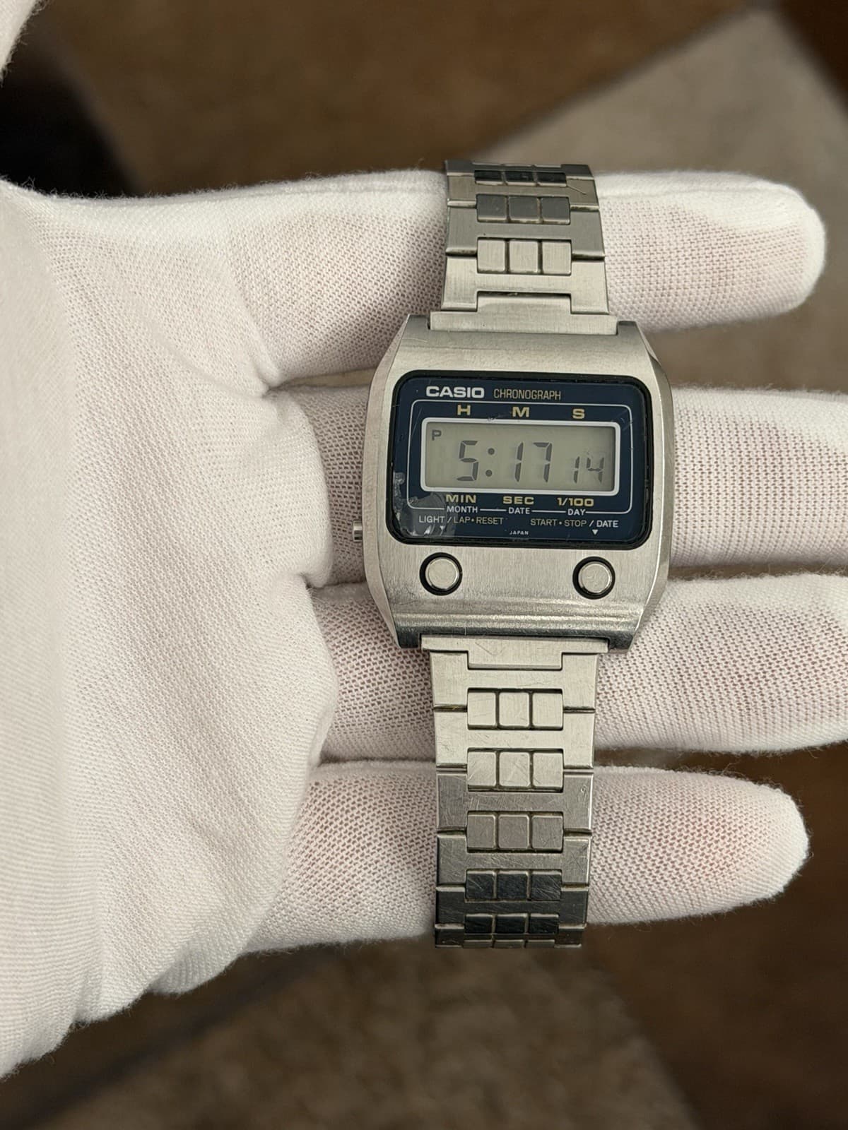 Rare Vintage Casio 55QS-24 Men’s Digital Chronograph Sports Watch JDM 1970s - Image 1