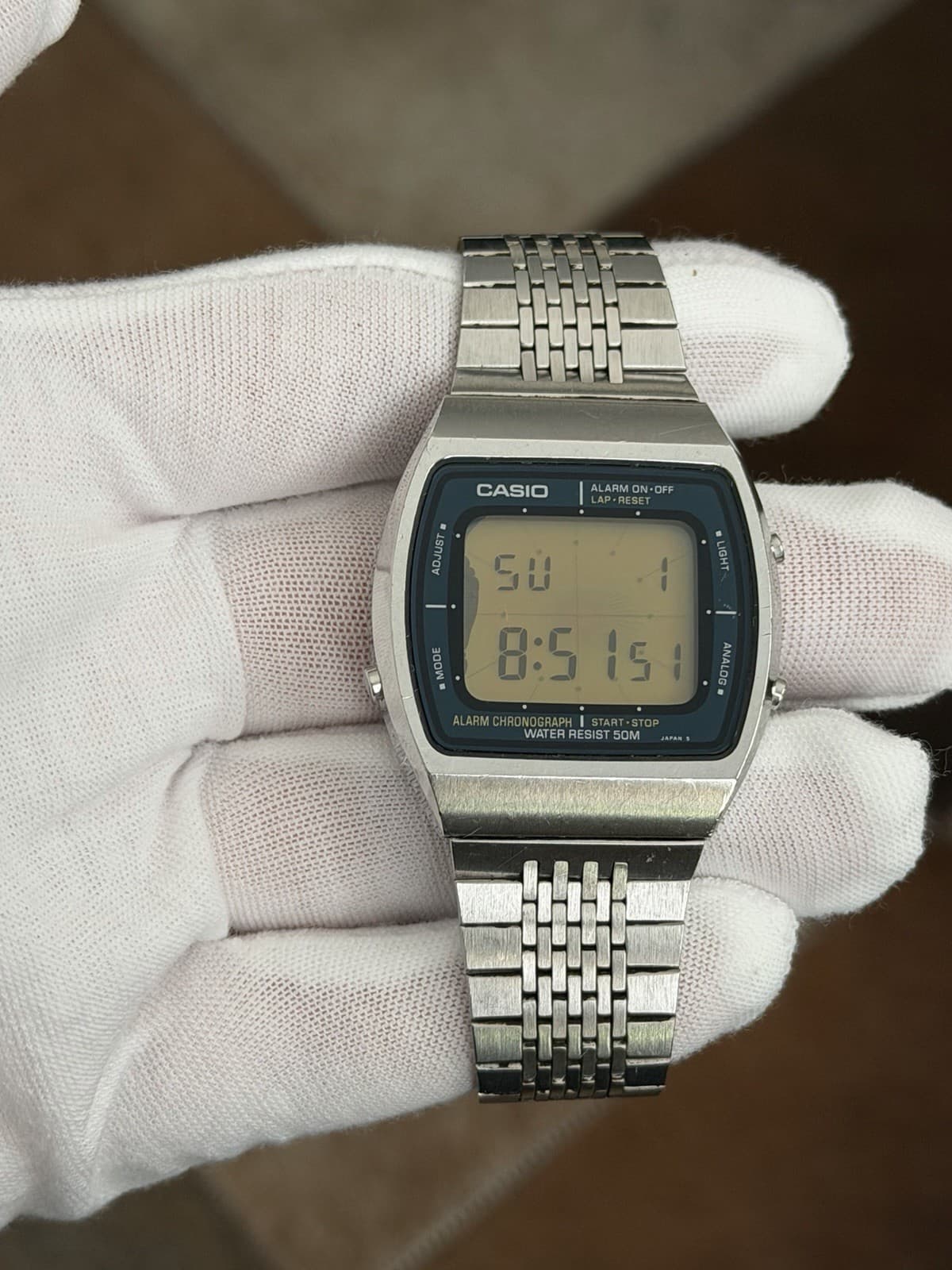 Rare Vintage Casio AA-91W “Blue Thunder” Digital Sports Watch Module 103 JDM - Image 1