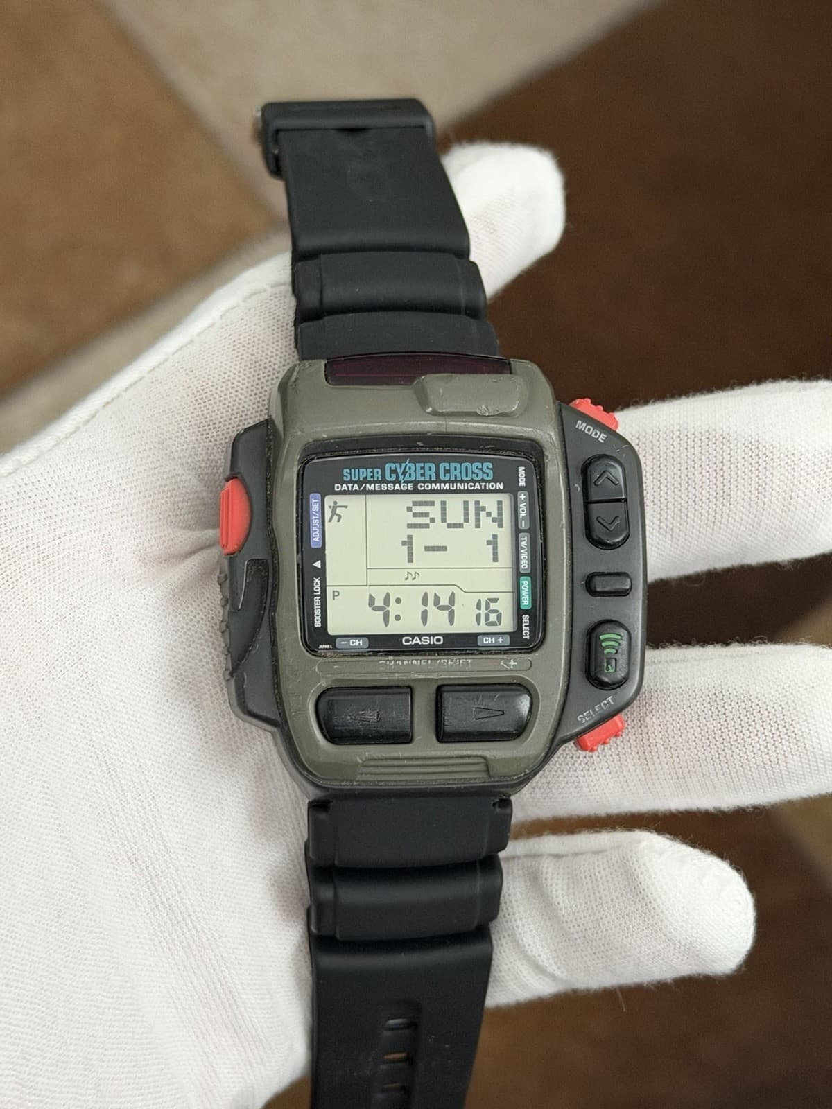 Rare Vintage Casio Super Cyber Cross JG-200 Men’s Digital Game Watch JDM 1990s - Image 1