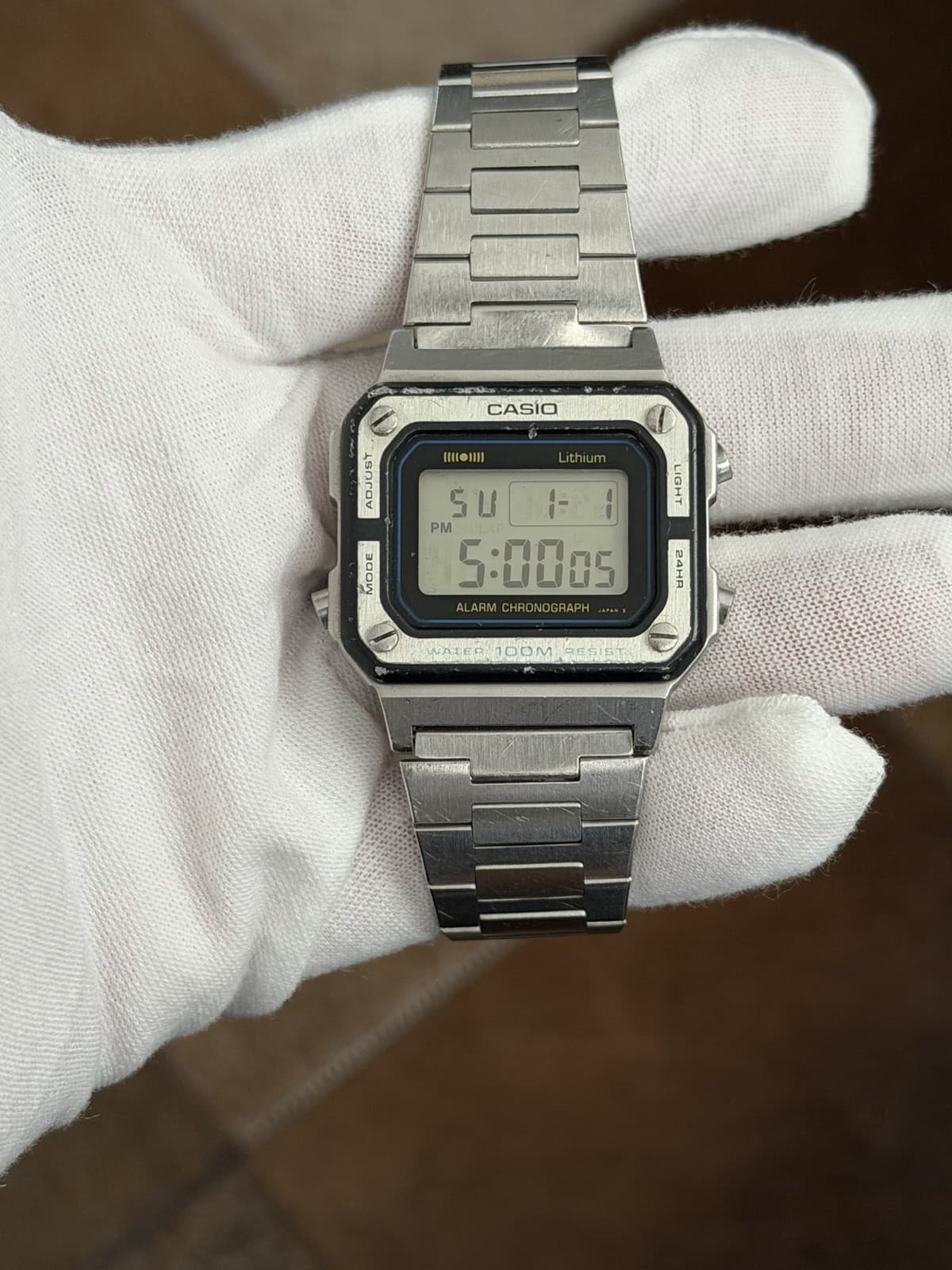 Rare Vintage Casio W-770 Men’s AlarmChronograph Digital Sports Watch JDM 1980s - Image 1