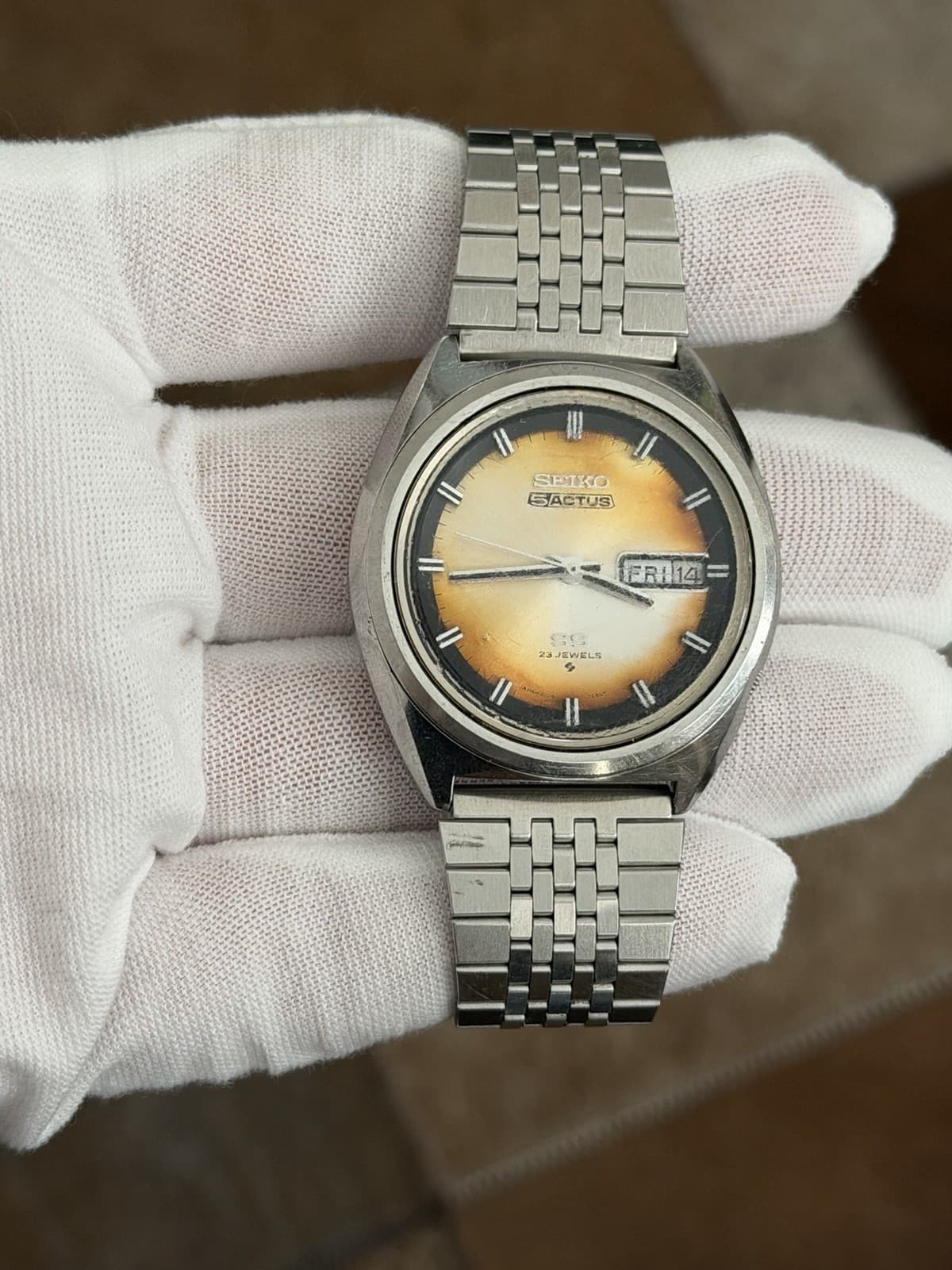 Rare Vintage Seiko 5 Actus 6106-7520 Men’s Automatic Dress Sports Watch JDM 70s