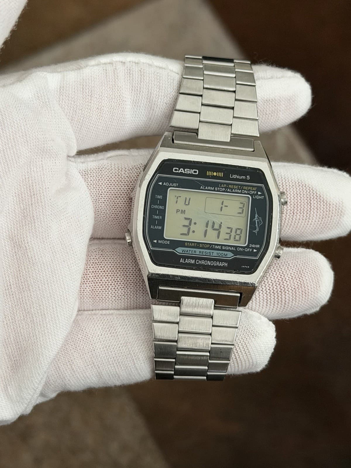 Rare Vintage Casio Marlin H101 Men’s Digital Sports Watch Module 106 JDM 1980s - Image 1