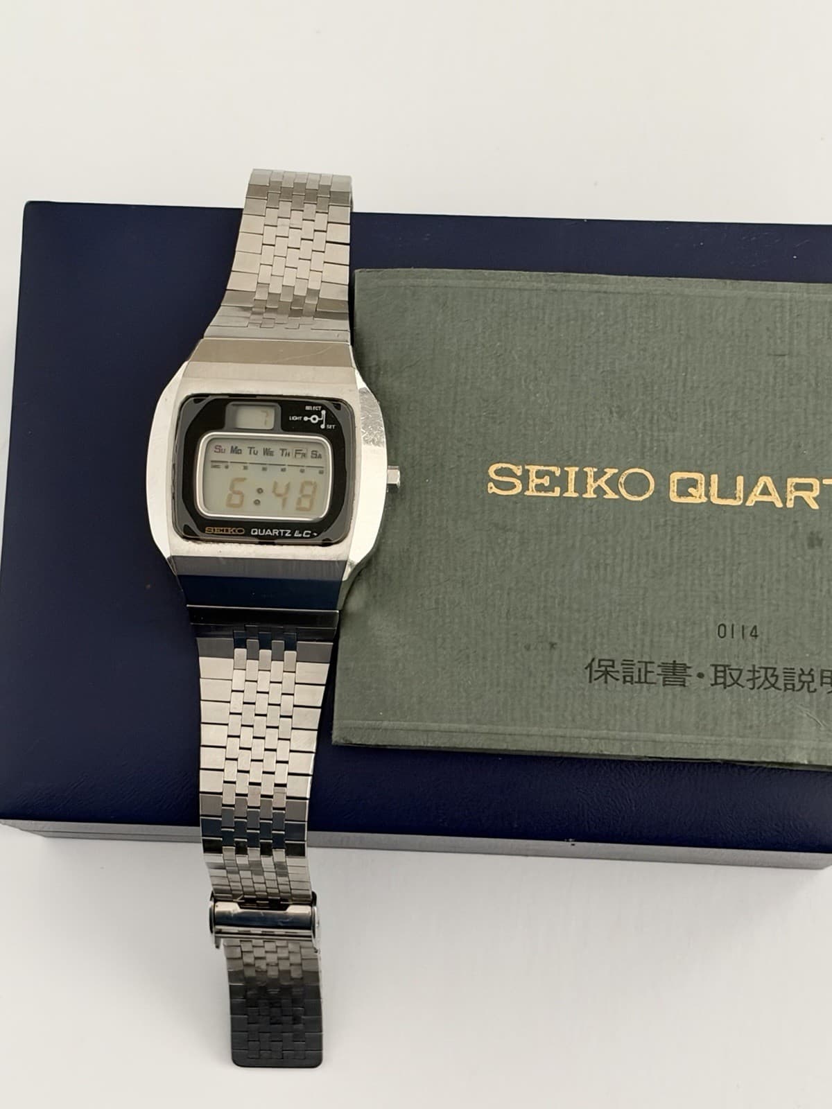 Seiko Quartz LC 0114-0020 Men’s Vintage Digital Sports Watch JDM 1970s