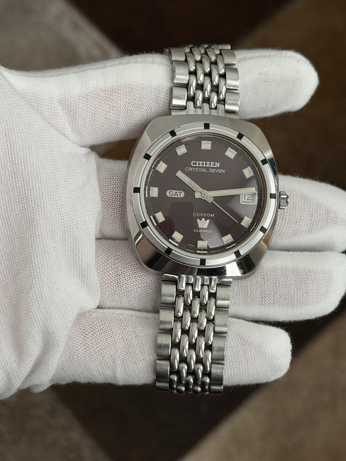 Rare Vintage Citizen Crystal Seven Custom 23J Automatic Men’s Watch JDM 1970s