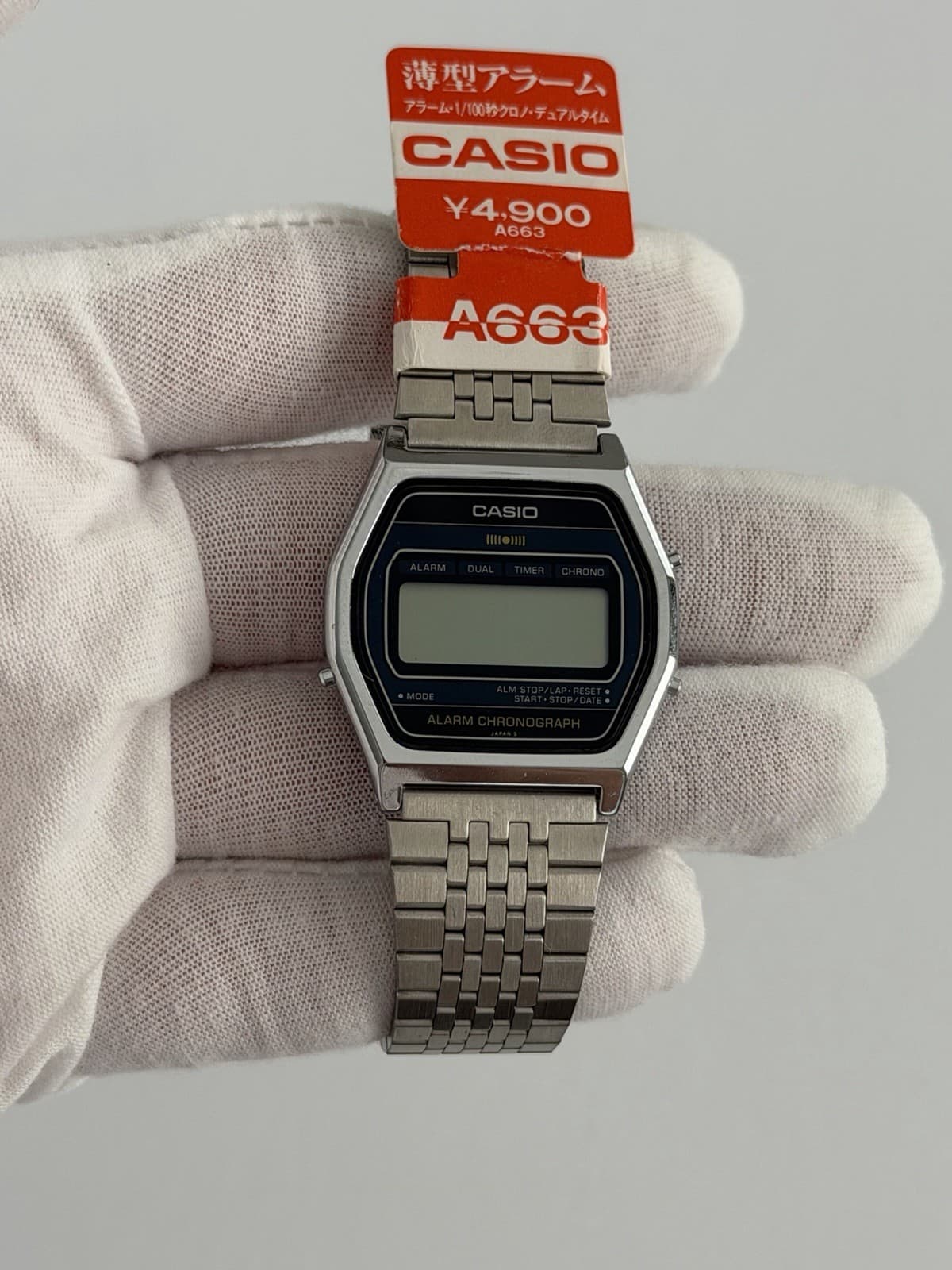NOS Casio A663 Men’s Digital Alarm Chronograph Sports Watch Module 145 JDM 1980s