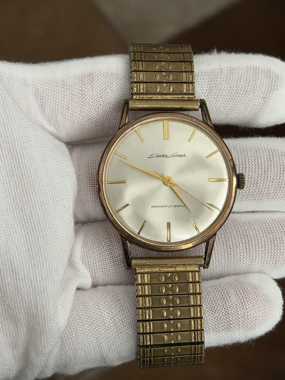 Rare Vintage Seiko Liner J50105 Seikosha 21J Manual Classic Dress Watch JDM 60s