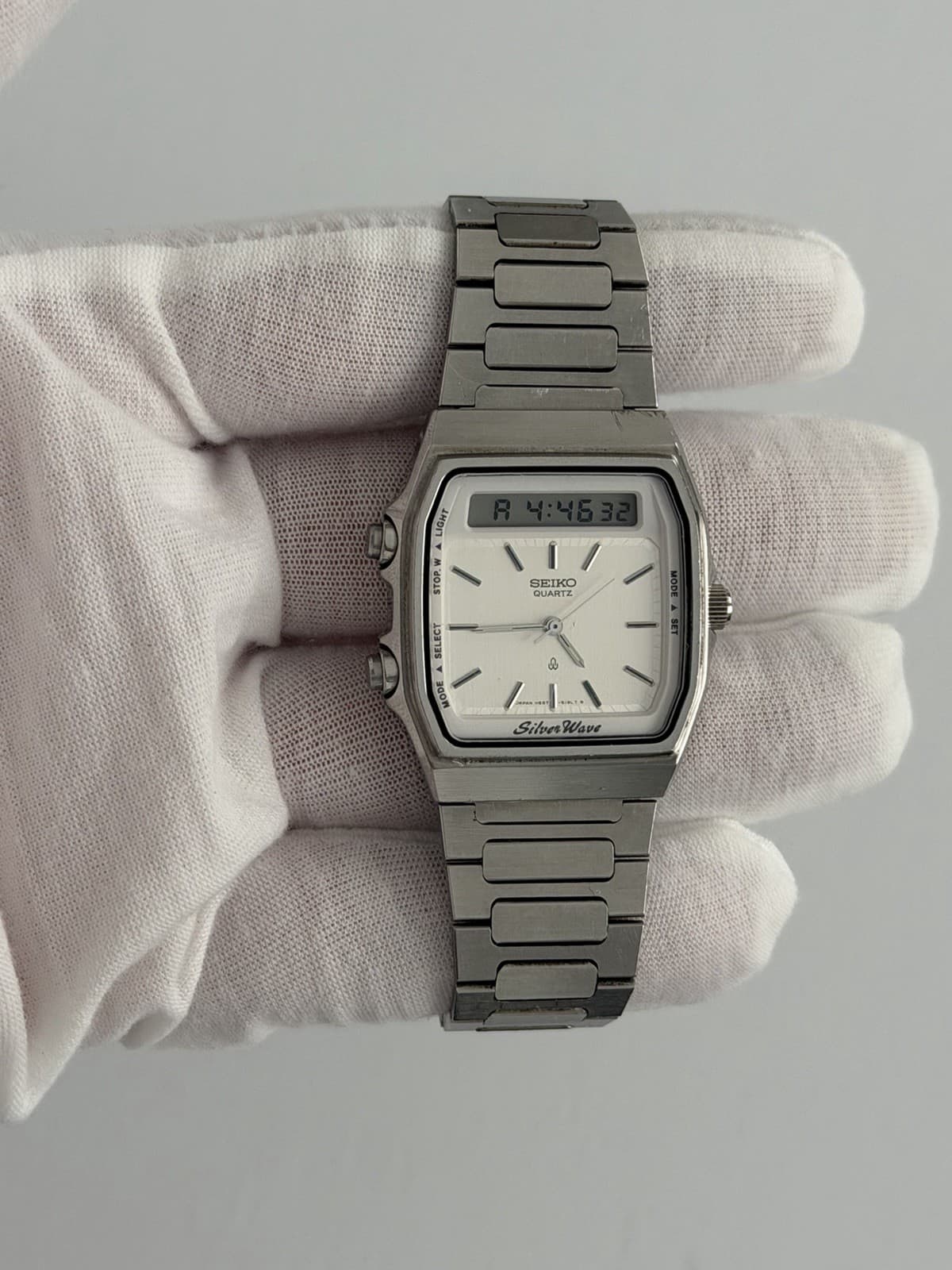 Seiko Silver Wave H557-5130 Men’s Vintage Ana-Digi Sports Watch JDM 1980s