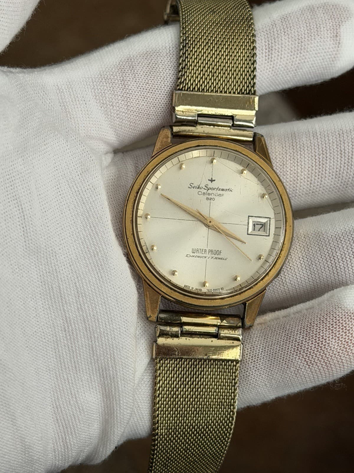 Rare Vintage Seiko Sportsmatic Calendar 7625-8961 Men’s Automatic Watch JDM 60s
