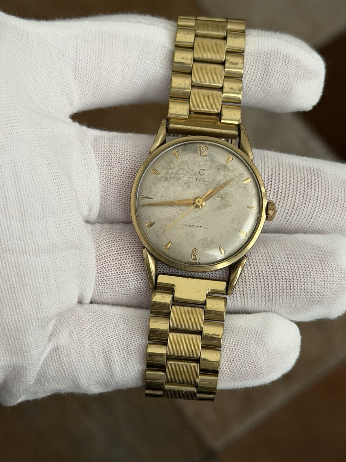 Rare Vintage Citizen Center Second Men’s 14K GF Manual 17J Dress Watch JDM 1960s - Image 1